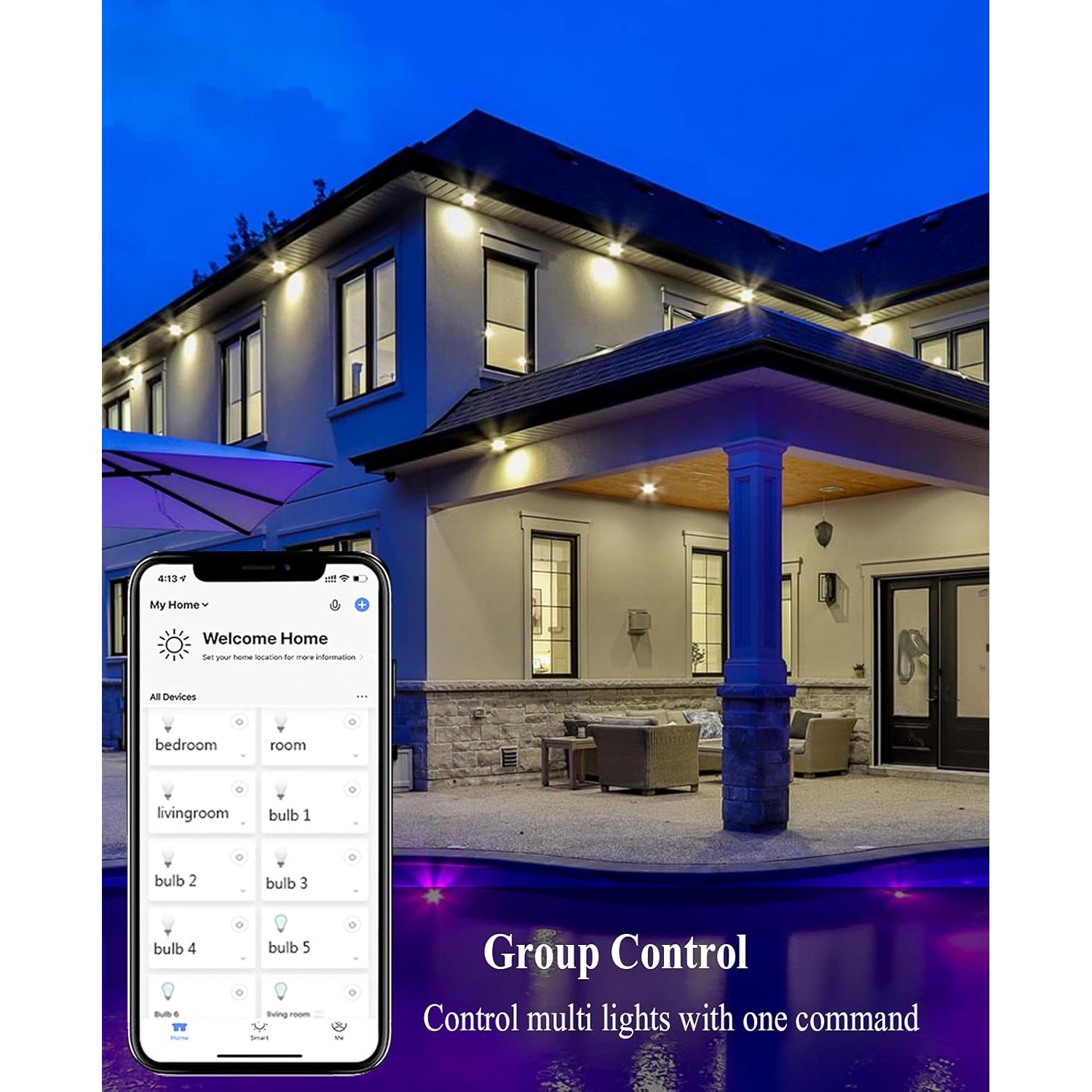 Bombilla LED inteligente E12 CMARS RGB regulable 3 unidades