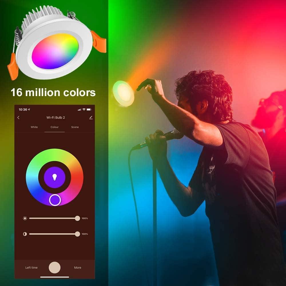 Luz empotrada LED inteligente YGS-Tech 5W RGB WiFi 2700-6500K