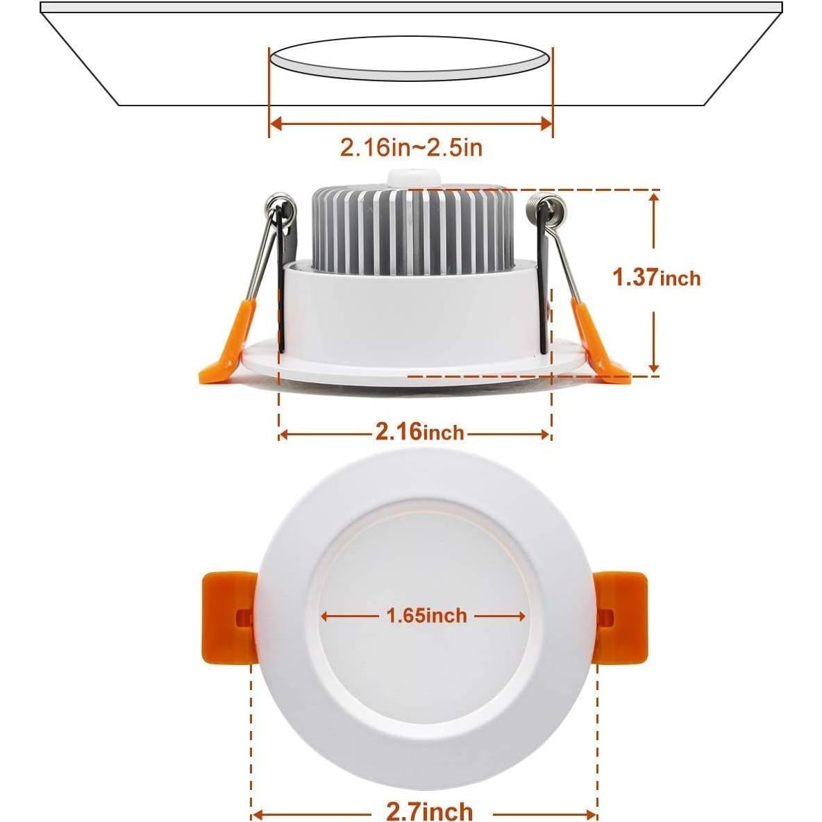 Luz empotrada LED inteligente YGS-Tech 5W RGB WiFi 2700-6500K