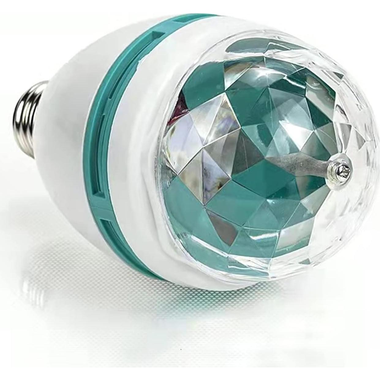 Bombilla LED RGB Luqeeg E27 3W, Luz Estroboscópica para Fiestas