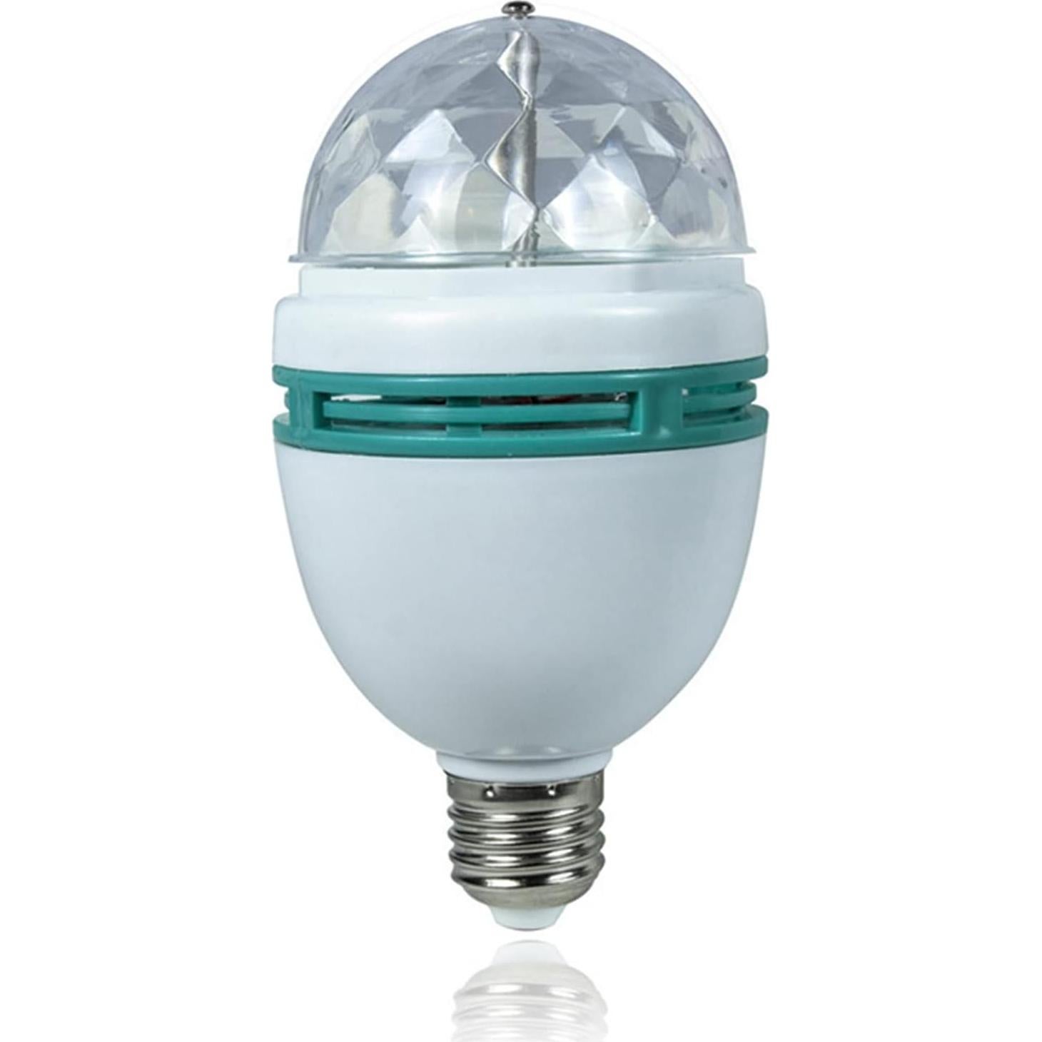 Bombilla LED RGB Luqeeg E27 3W, Luz Estroboscópica para Fiestas