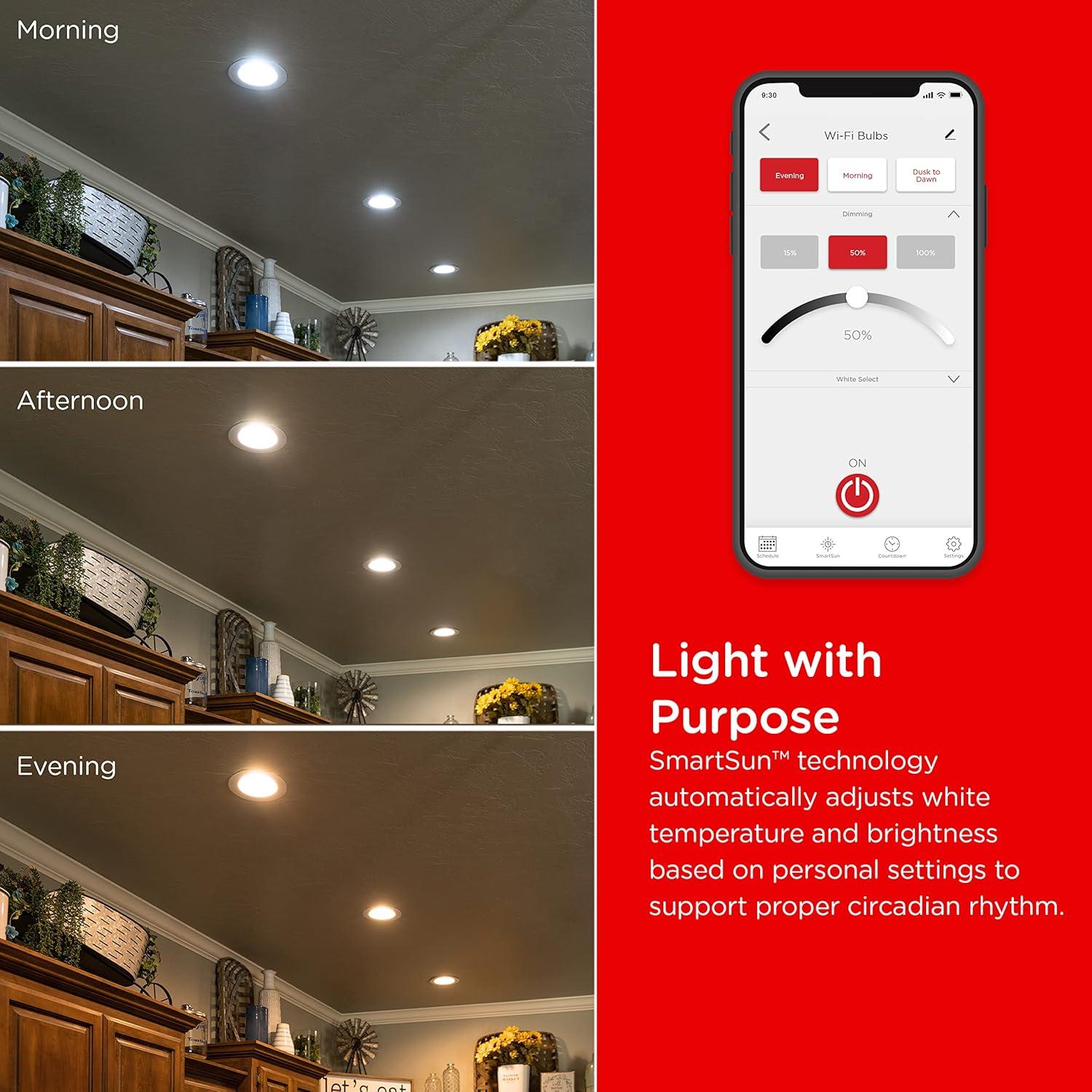 UltraPro Bombilla LED Inteligente Wi-Fi 2 Paquete 65W RGB