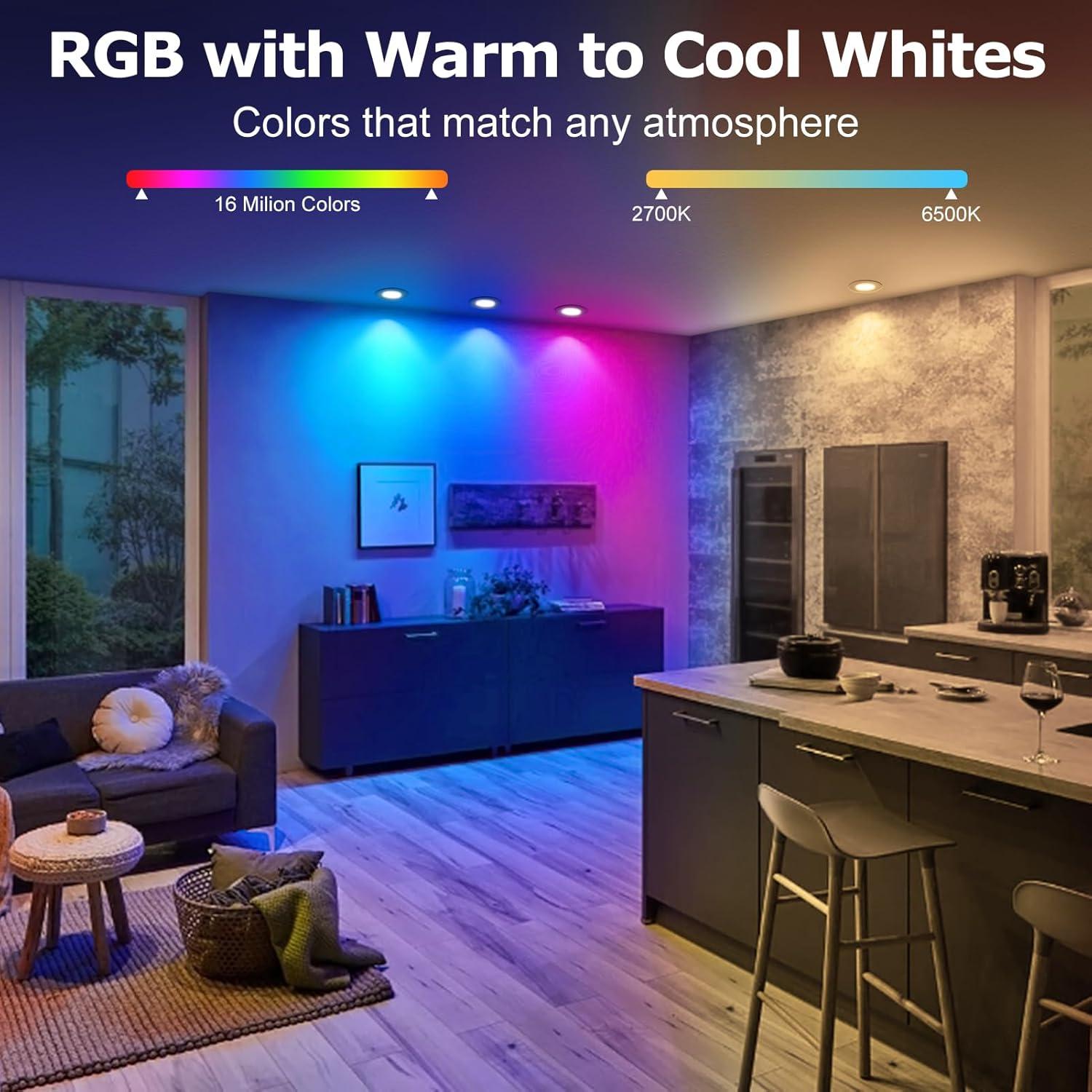 Downlight LED 5W LightingWill 2 Pulgadas Smart WiFi RGB