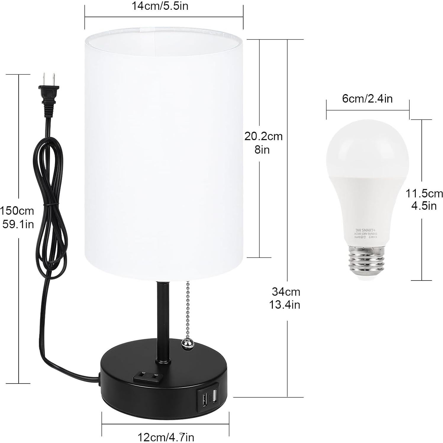 Lámpara de Mesa LED RGB WiFi TCEUMIK Regulable 16 Millones Colores