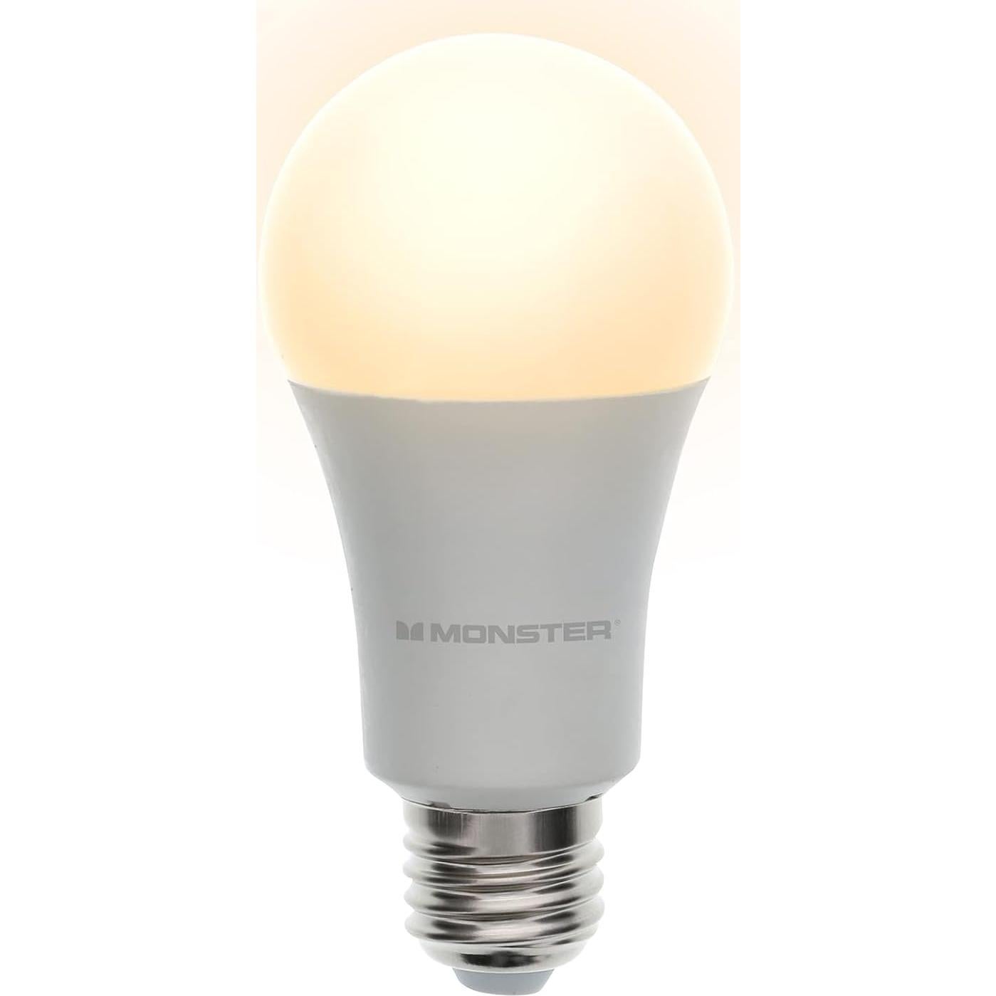 Bombilla LED Multicolor y Blanca Cálida Monster, 9W, Wi-Fi