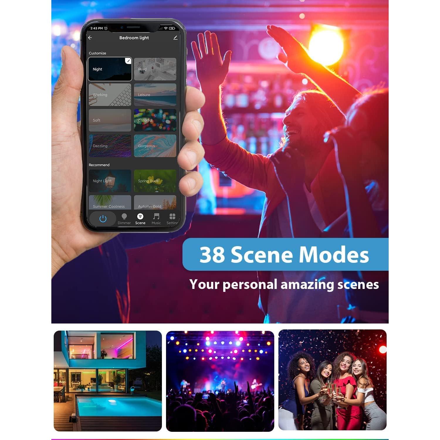 Bombillas LED Inteligentes KHSUIN BR30 16W 1600LM 4 Piezas