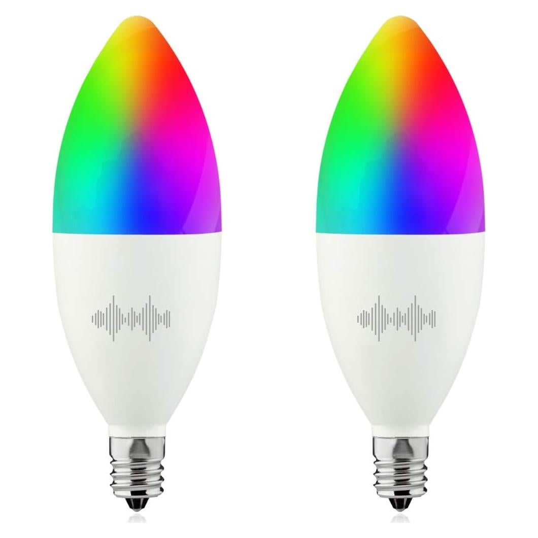 Bombilla LED Inteligente B11 helloify 4.9W RGB Regulable 2PCS