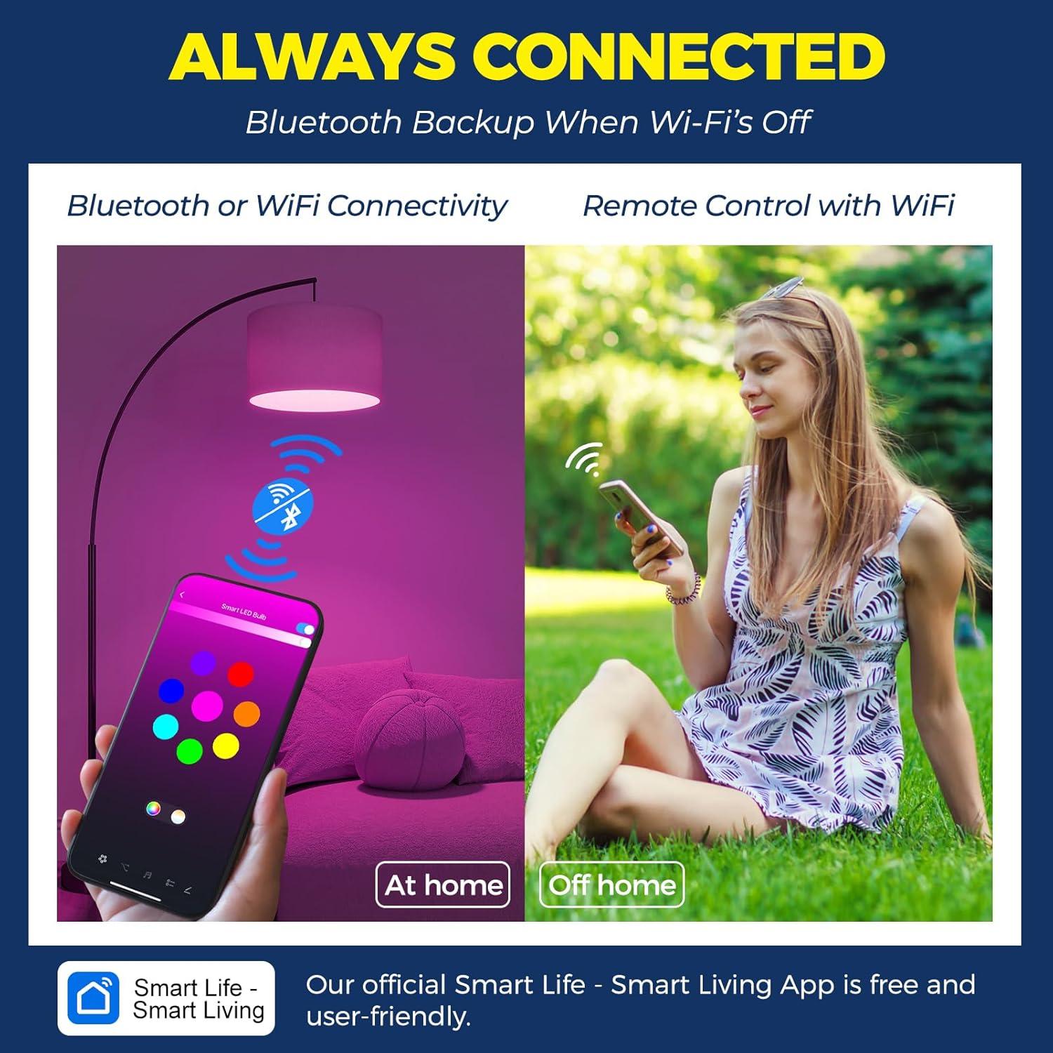 Bombilla Inteligente BR30 E26 12W RGBW 1100LM Control Alexa