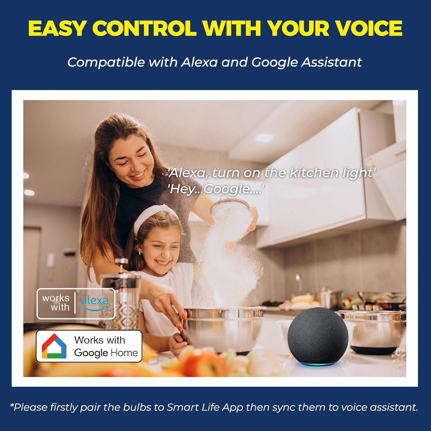 Bombilla Inteligente BR30 E26 12W RGBW 1100LM Control Alexa