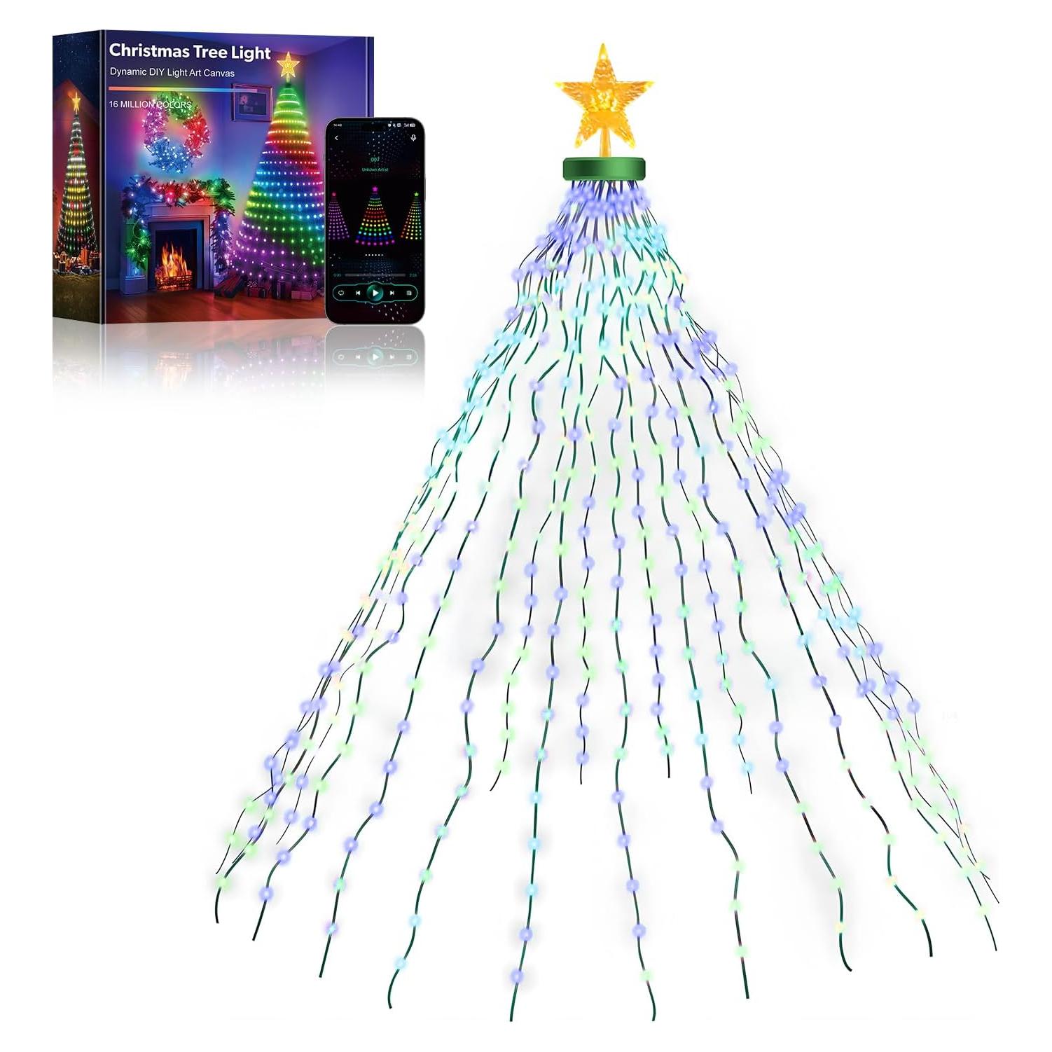 Luces de Navidad Inteligentes MIMIRGB 2.13m 400 LED RGB+Blanco