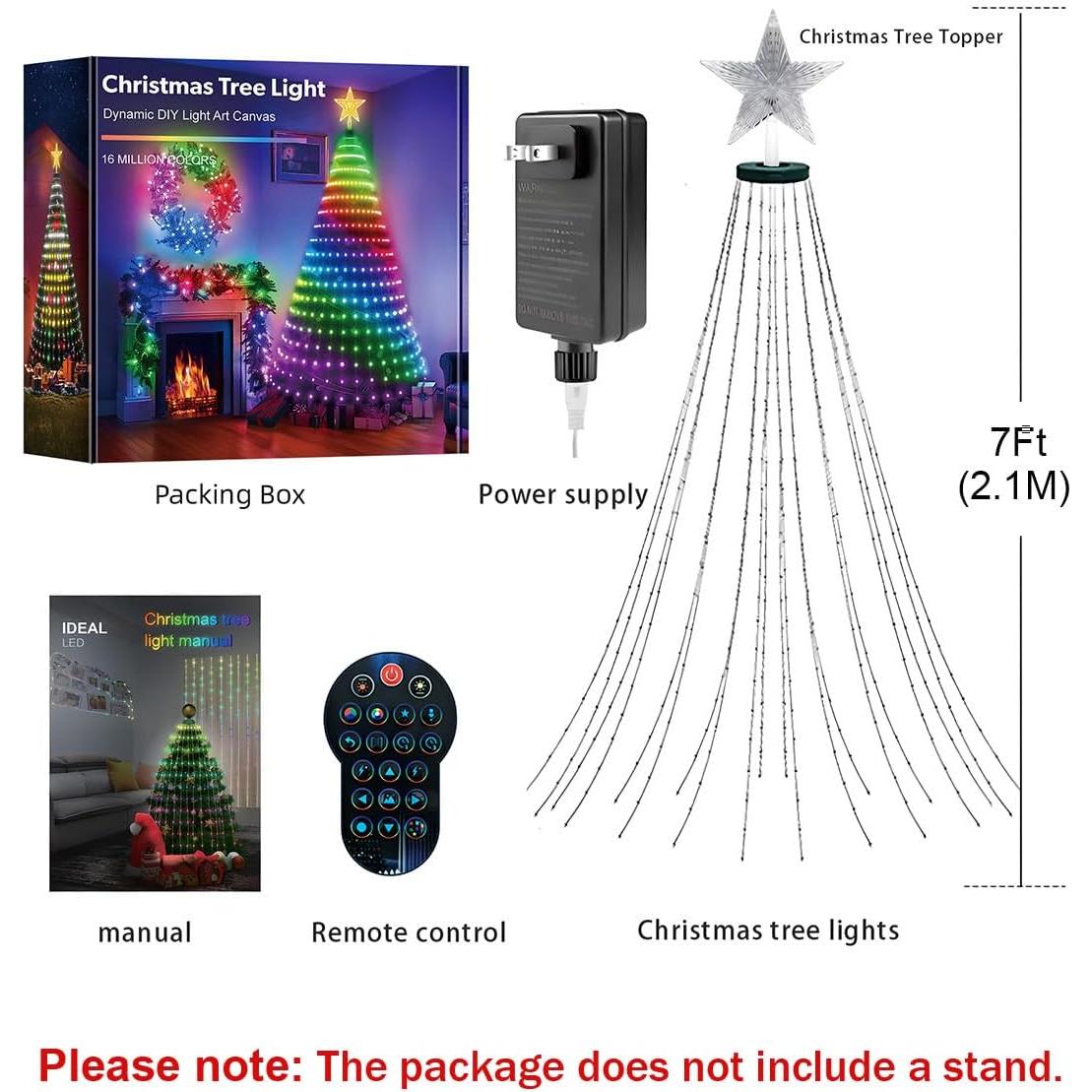 Luces de Navidad Inteligentes MIMIRGB 2.13m 400 LED RGB+Blanco