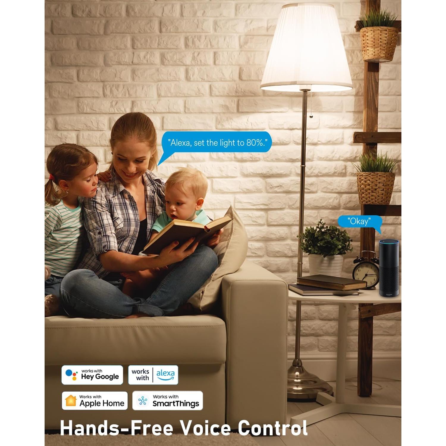 Bombillas Inteligentes DomoPlus A19 RGBWW 800Lm Paquete de 2