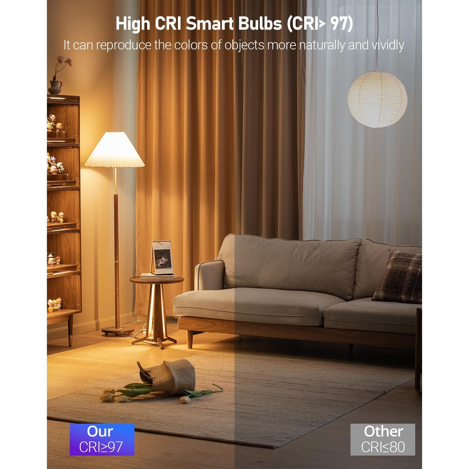 Bombillas Inteligentes DomoPlus A19 RGBWW 800Lm Paquete de 2