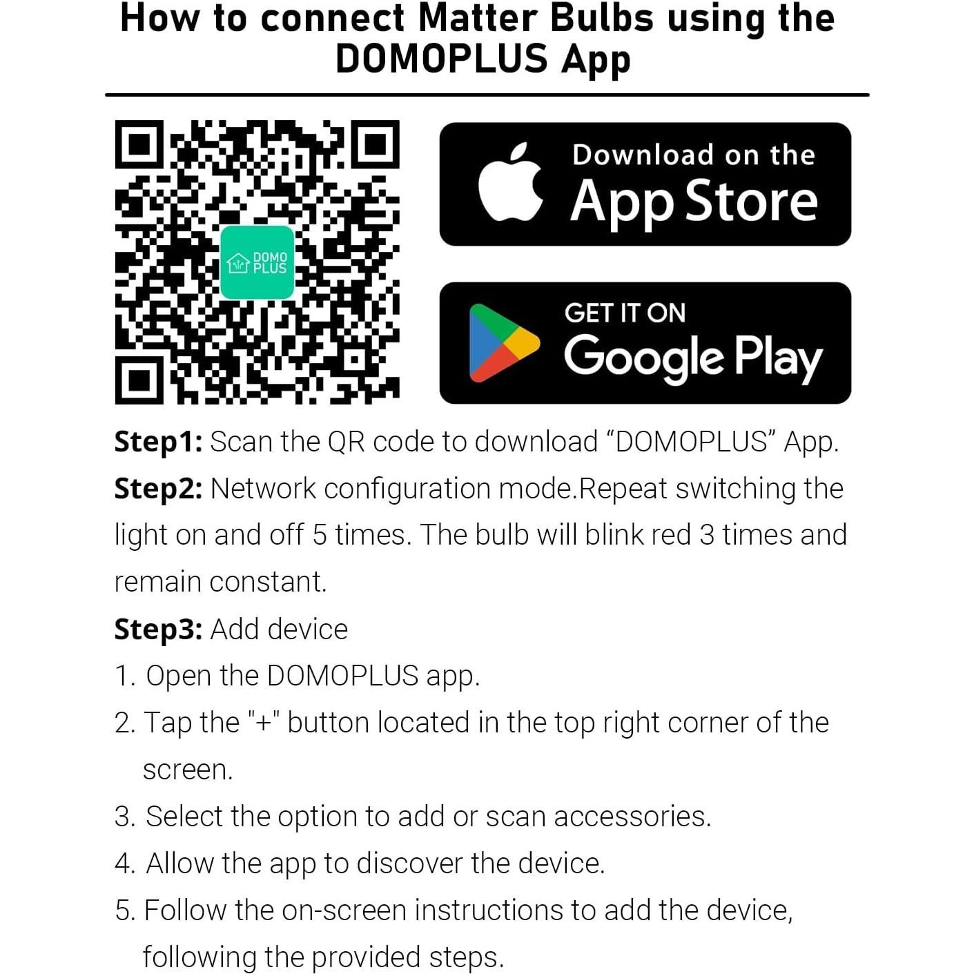 Bombillas Inteligentes DomoPlus A19 RGBWW 800Lm Paquete de 2