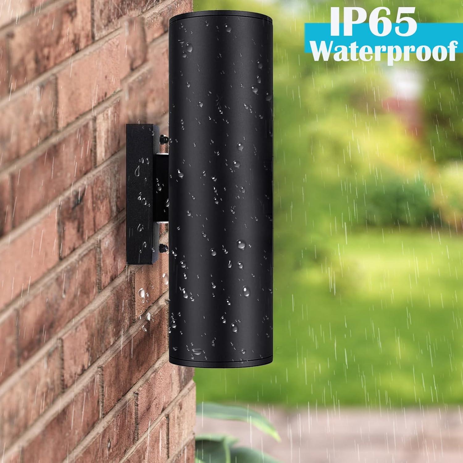 Luces de Pared Exteriores iYogaled RGB Control Remoto 2 Paquete