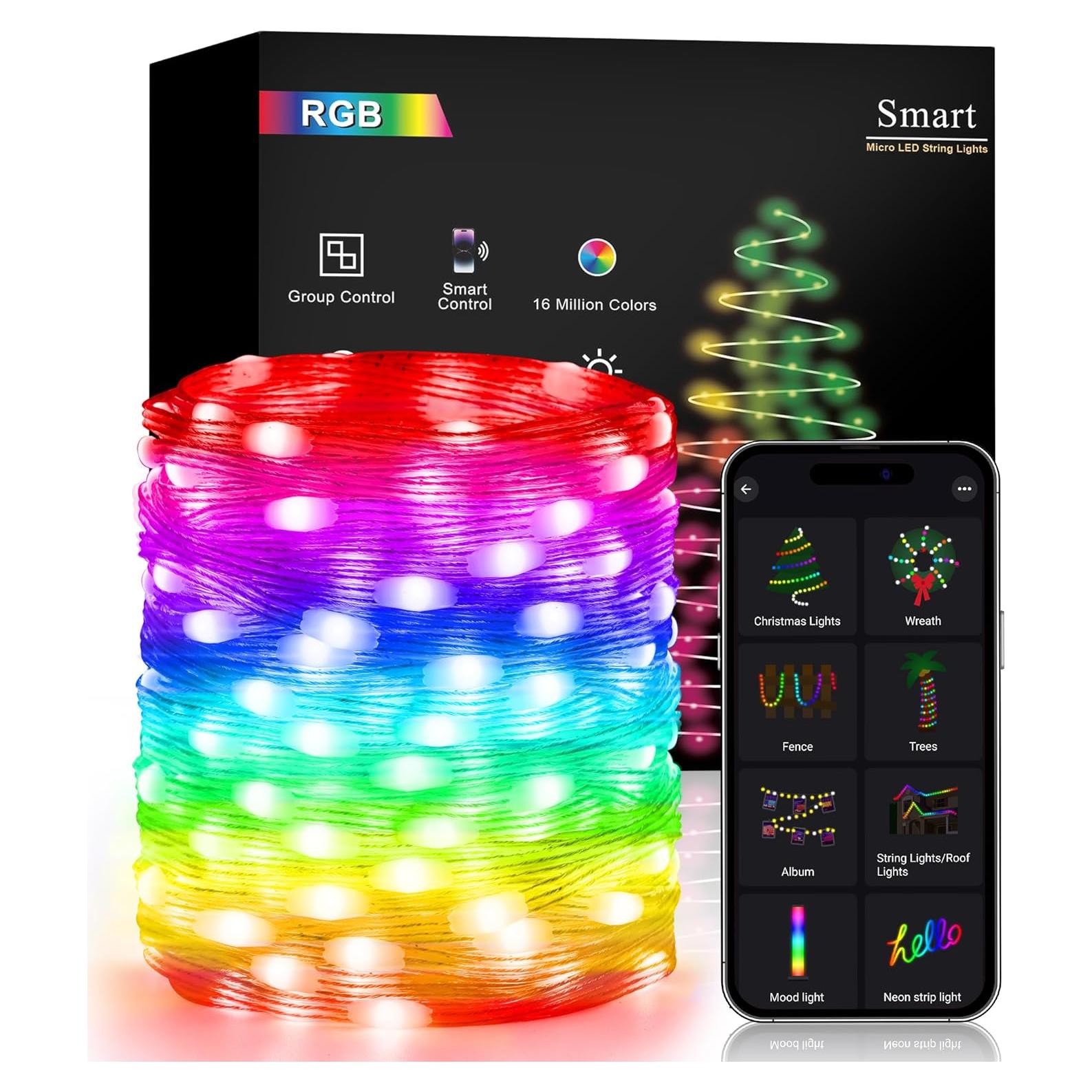 Luces de Hadas Inteligentes Brizled 10m 100 LED RGB USB