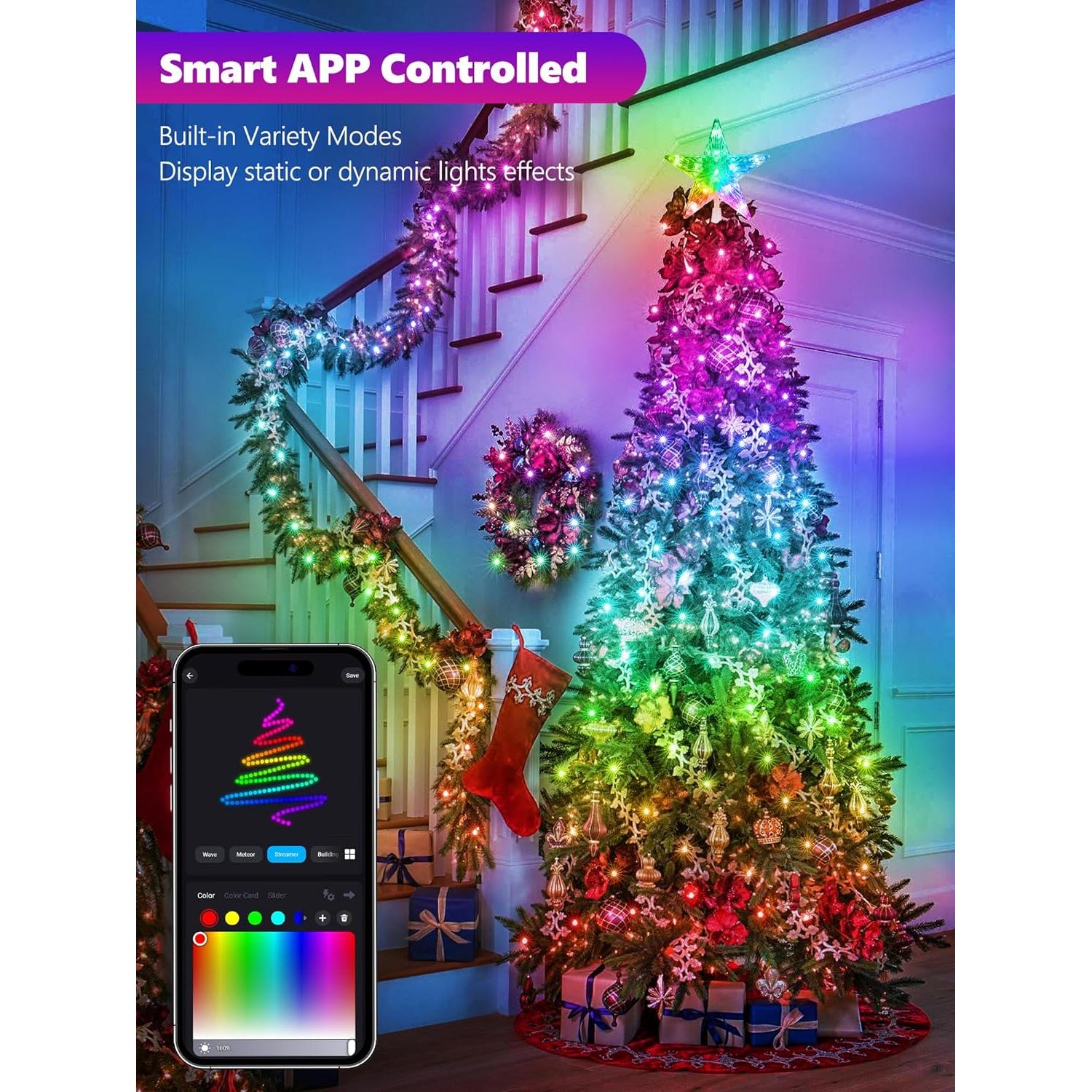 Luces de Hadas Inteligentes Brizled 10m 100 LED RGB USB