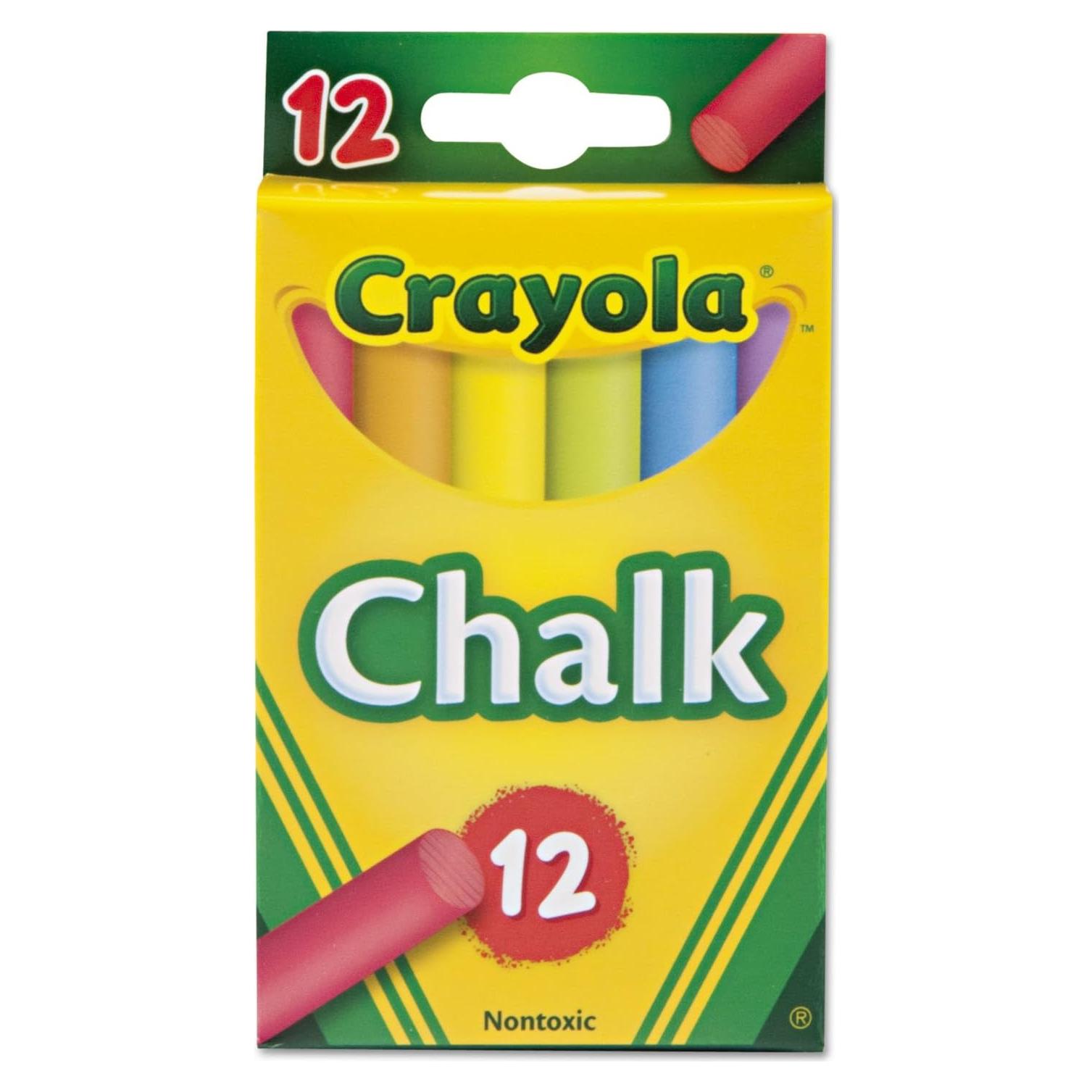 Tiza Crayola 510816 12 Palos Colores Asortidos