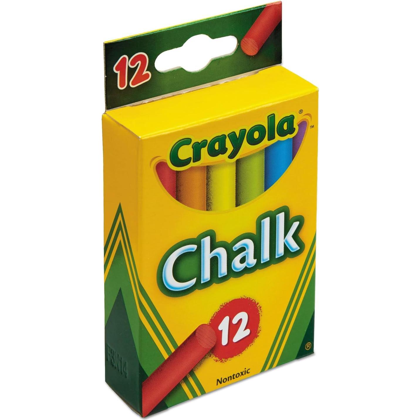 Tiza Crayola 510816 12 Palos Colores Asortidos