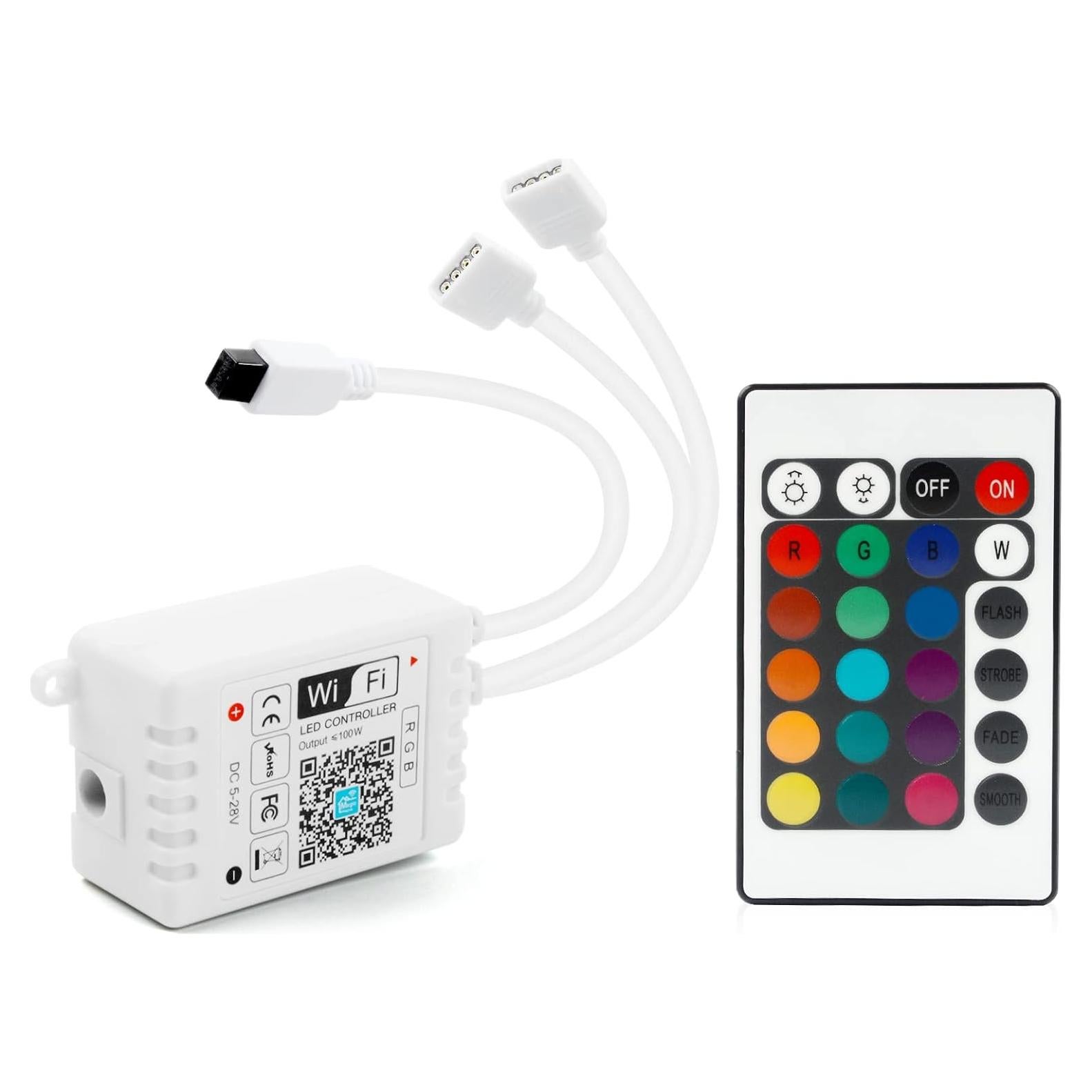 Controlador LED RGBZONE WiFi 24 teclas DC 5V/12V/24V