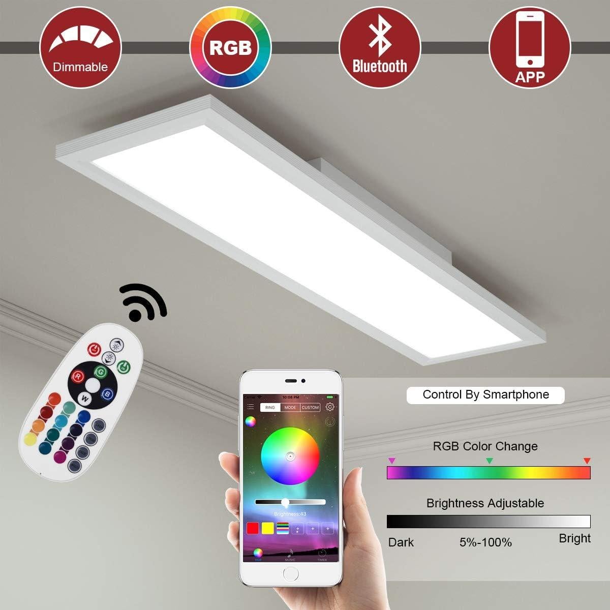 Luz de Techo LED Inteligente Tangkula 18W RGB Control APP