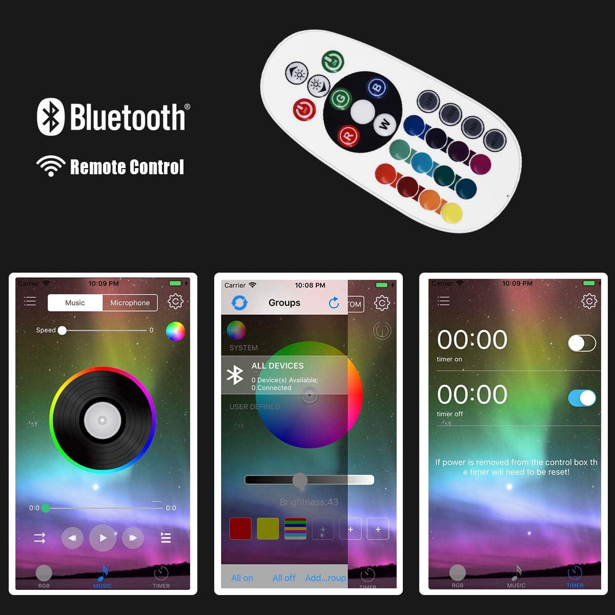 Luz de Techo LED Inteligente Tangkula 18W RGB Control APP