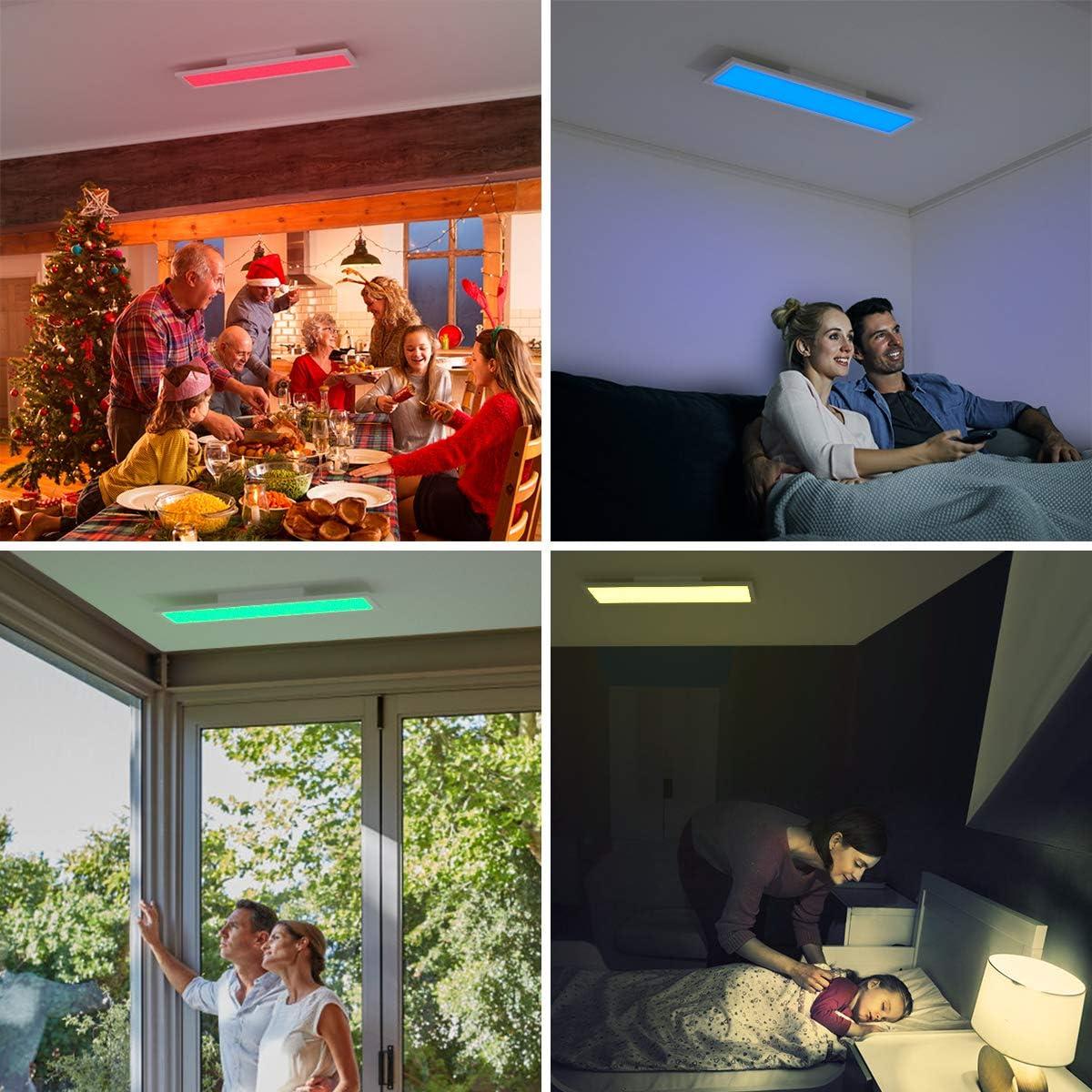 Luz de Techo LED Inteligente Tangkula 18W RGB Control APP