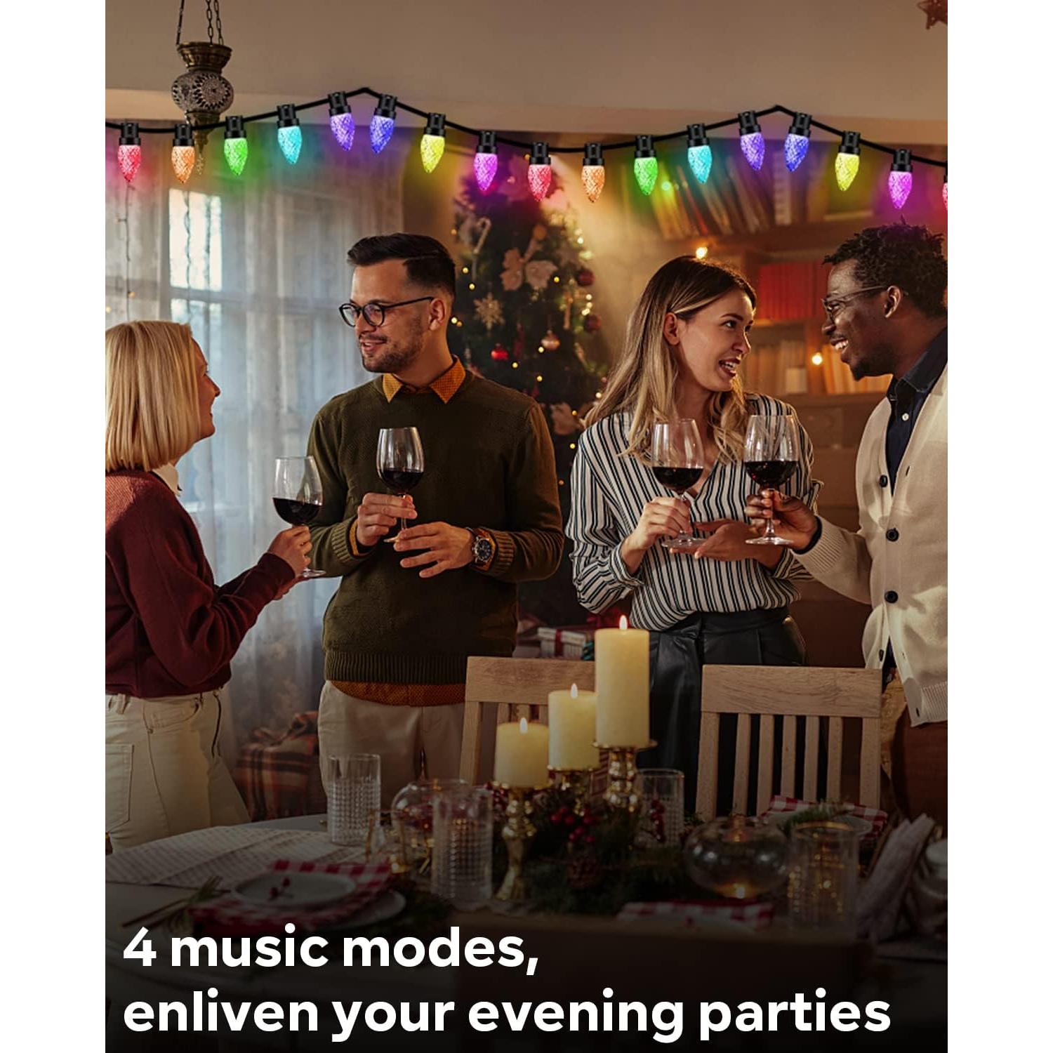 Luces LED C9 Inteligentes RGB 20m Avatar Controls para Navidad