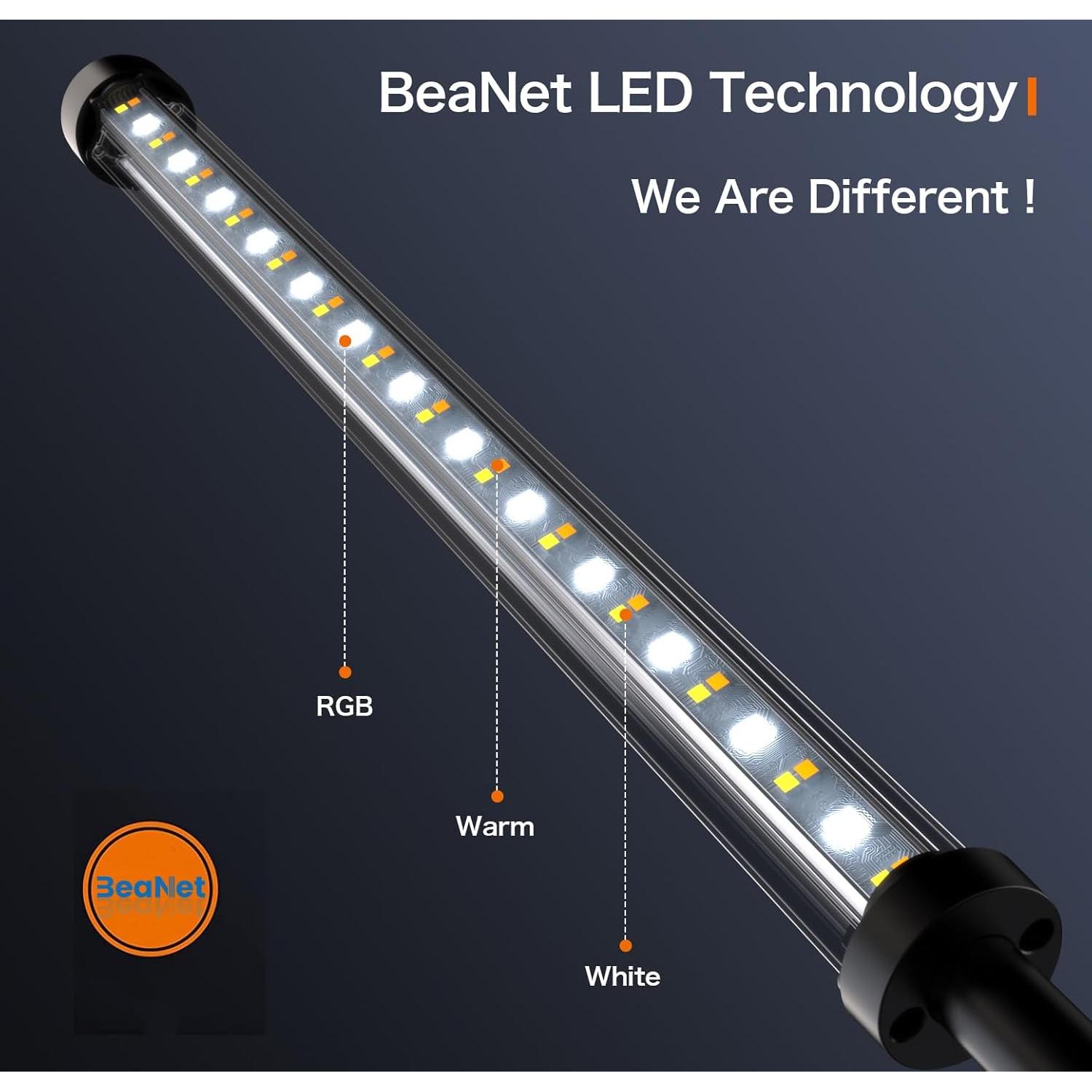 Lámpara de Pie LED BeaNet 150 cm RGB con Control Remoto