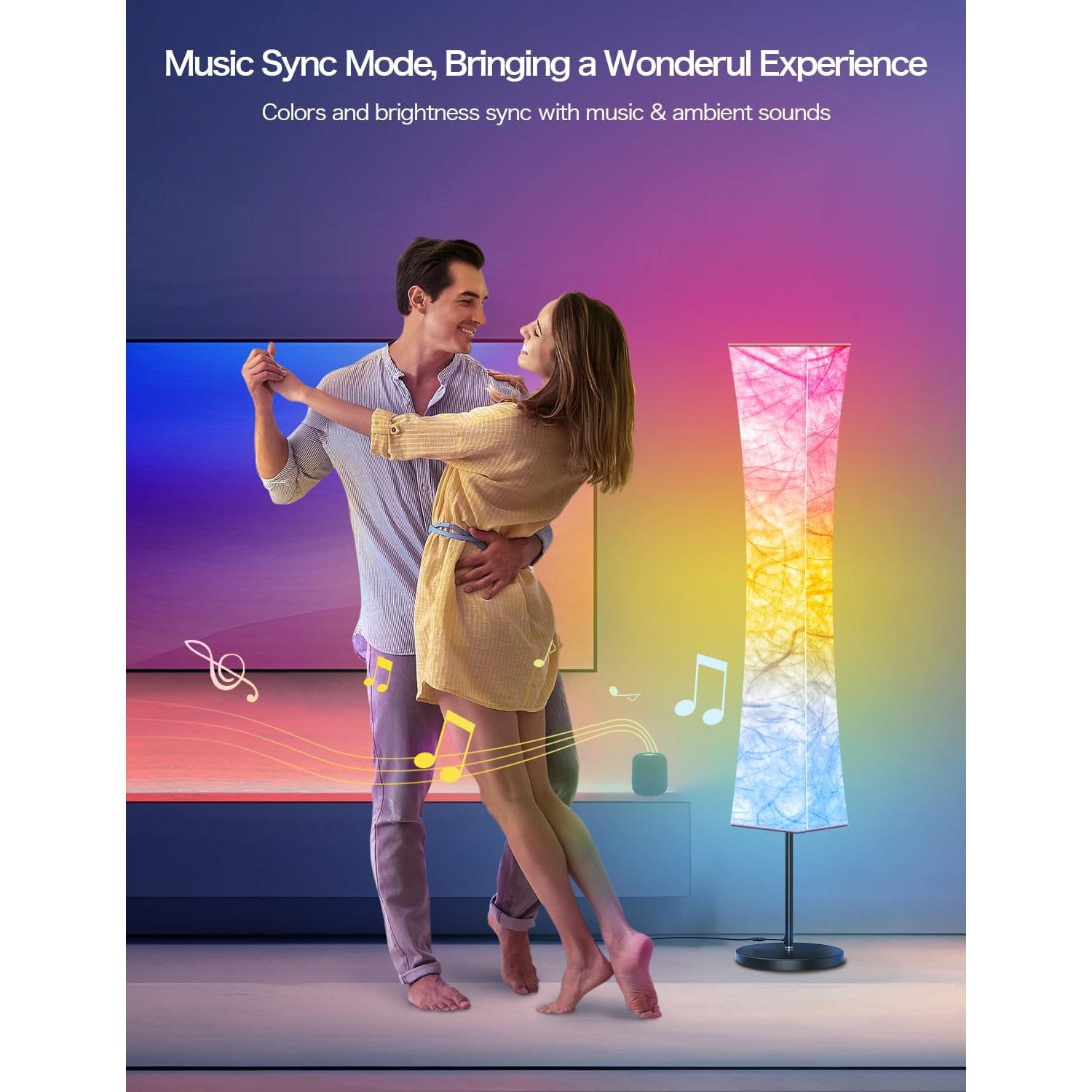 Lámpara de Pie LED BeaNet 150 cm RGB con Control Remoto