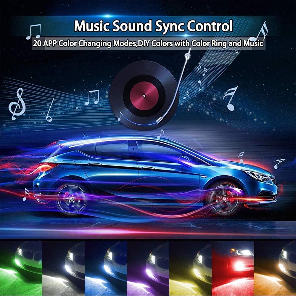 Bombillas LED de Niebla Multicolor HNNUY 9005 9006 1800LM