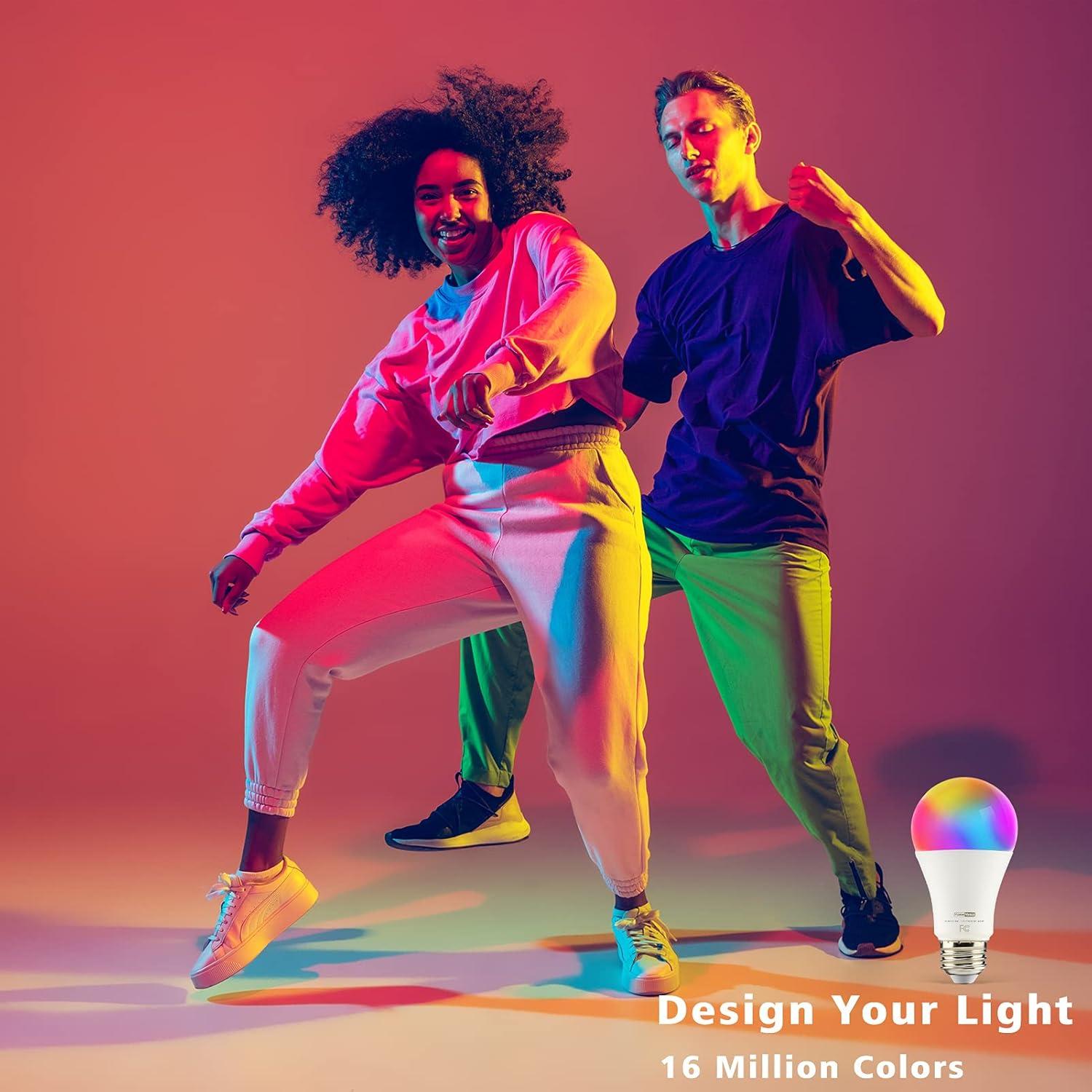 Bombilla Inteligente Homevenus HVS 9W RGBW E26 Regulable WiFi