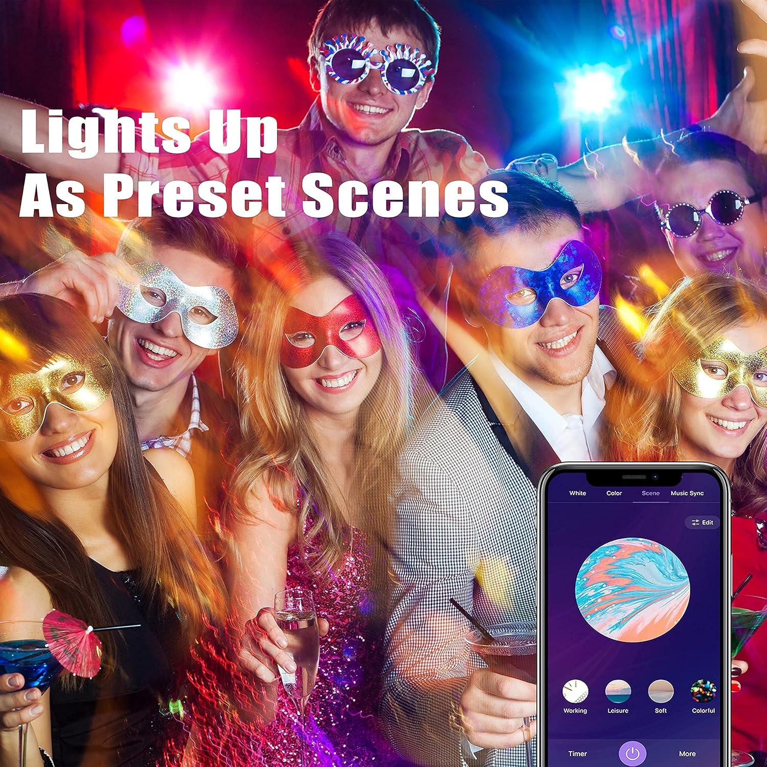 Bombilla Inteligente Homevenus HVS 9W RGBW E26 Regulable WiFi