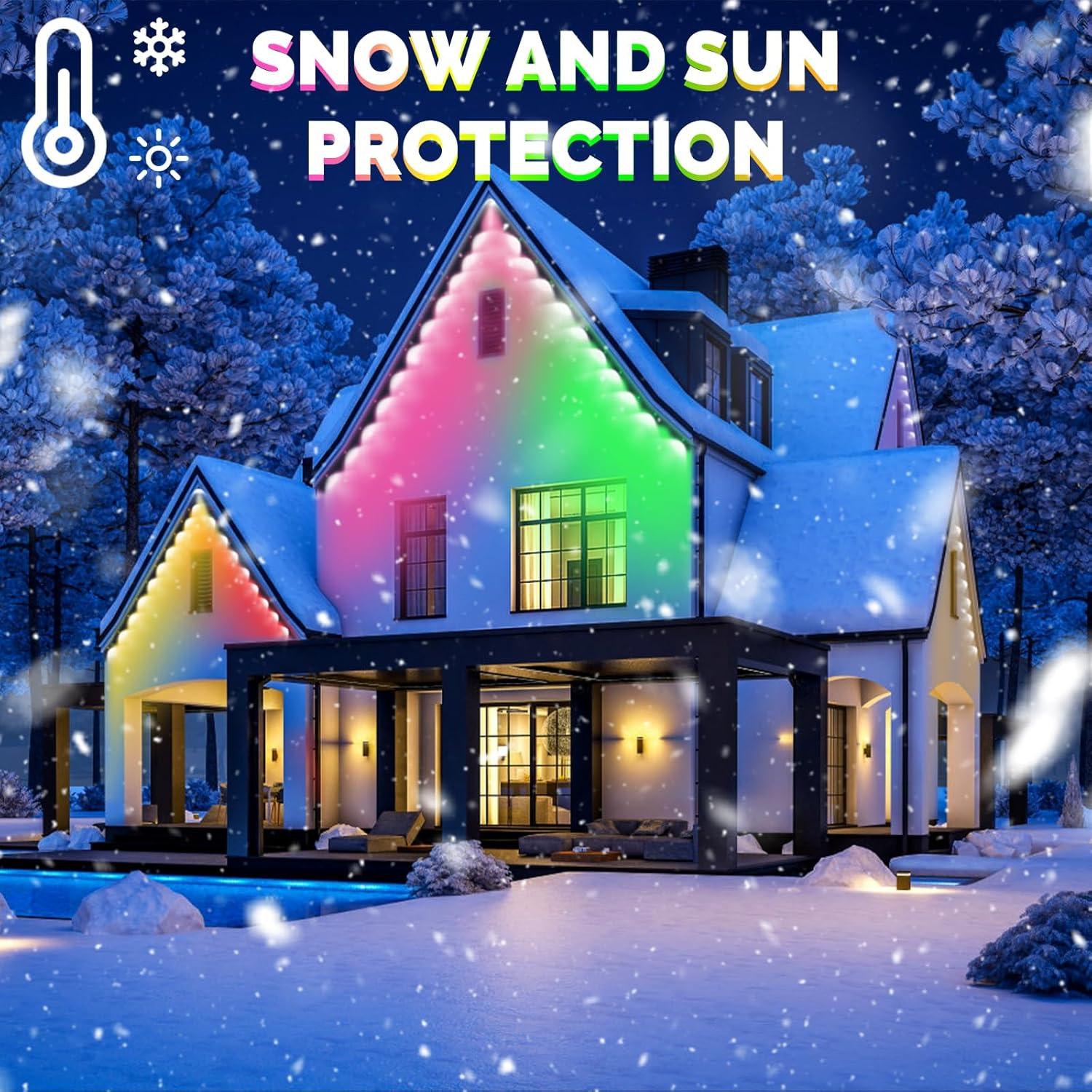 Luces de Cadena LED RGBW 30.48m GUATTINE para Exteriores IP67