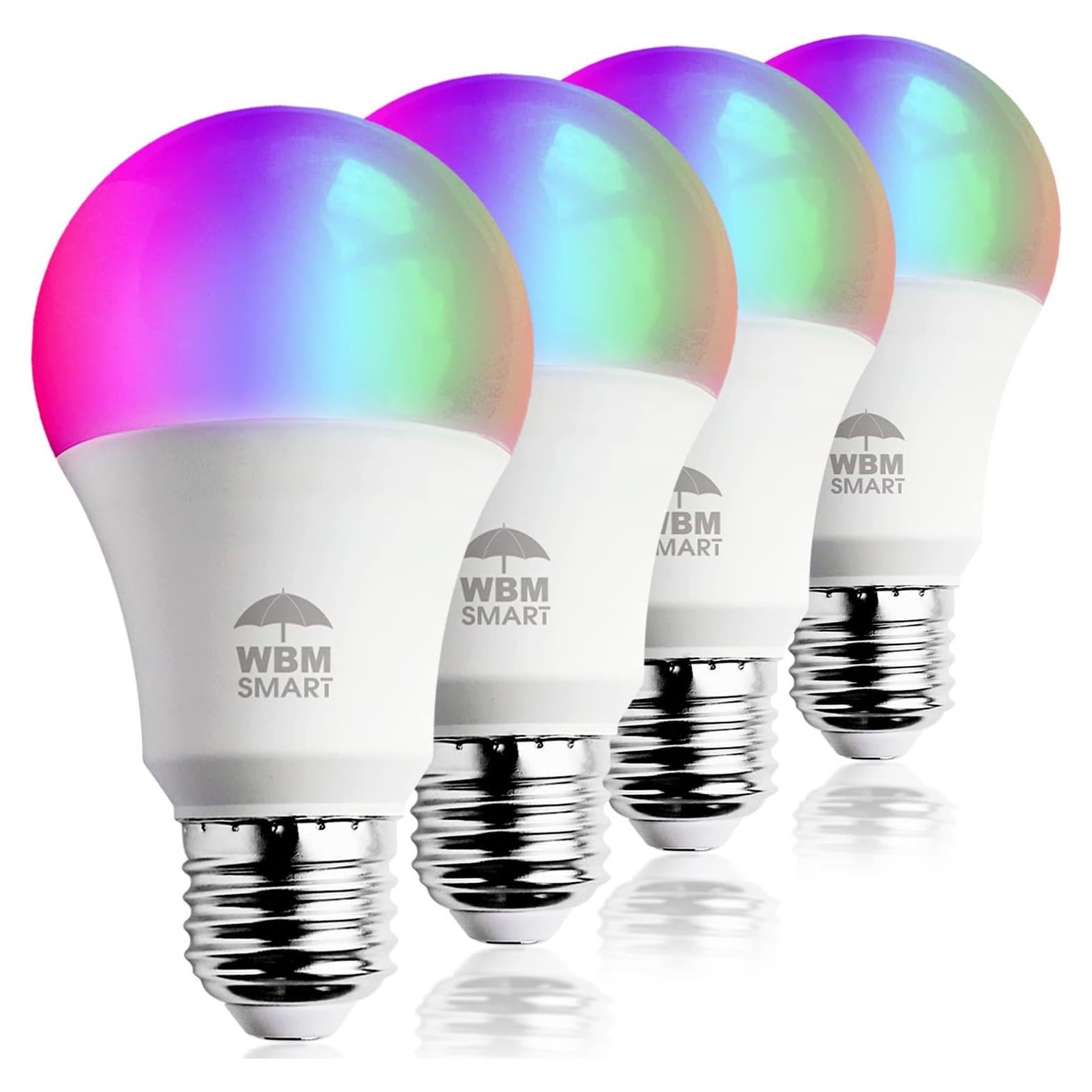Bombillas LED Inteligentes WBM RGBW E26 9.5W 4 Unidades