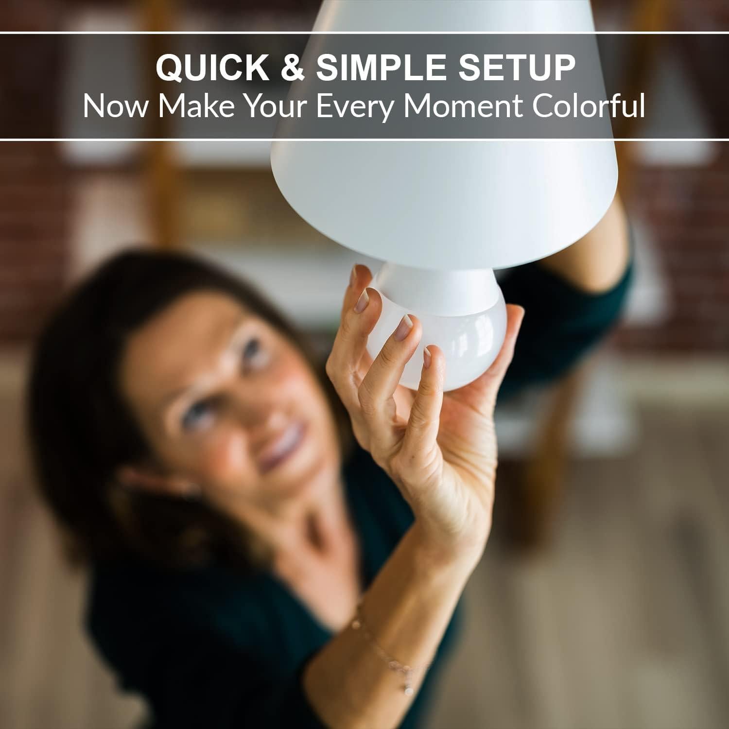 Bombillas LED Inteligentes WBM RGBW E26 9.5W 4 Unidades