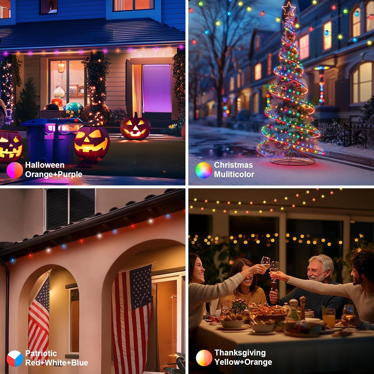 Guirnalda de Luces LED 10m SuperRGB 50 Luces RGB Control Remoto