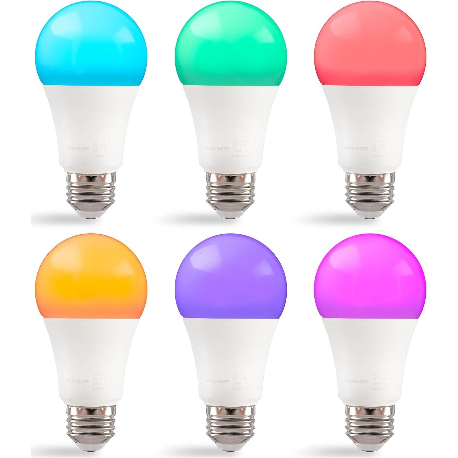 Bombilla LED Inteligente Westgate A19 E26 9W RGBW WiFi