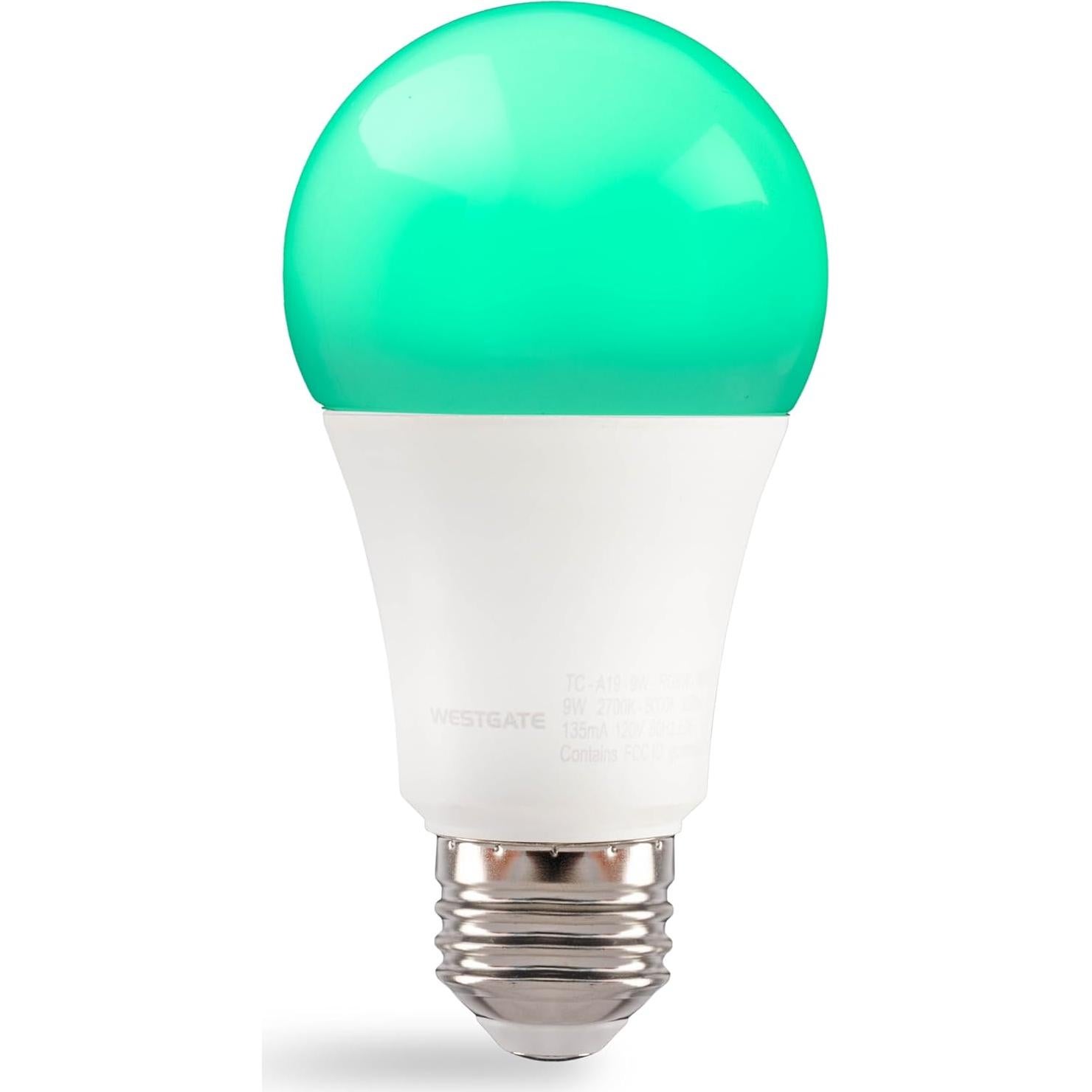 Bombilla LED Inteligente Westgate A19 E26 9W RGBW WiFi