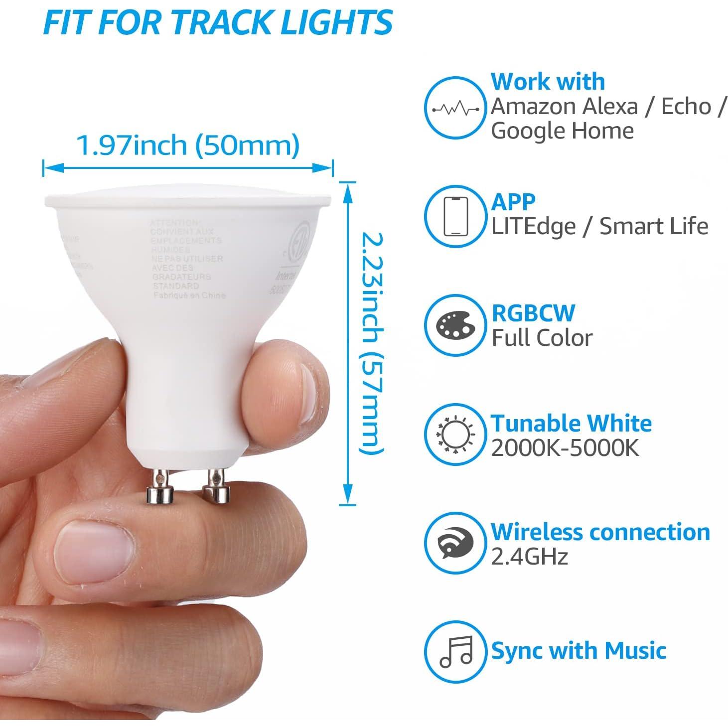 Bombilla LED Inteligente TORCHSTAR GU10 RGB 5W Regulable