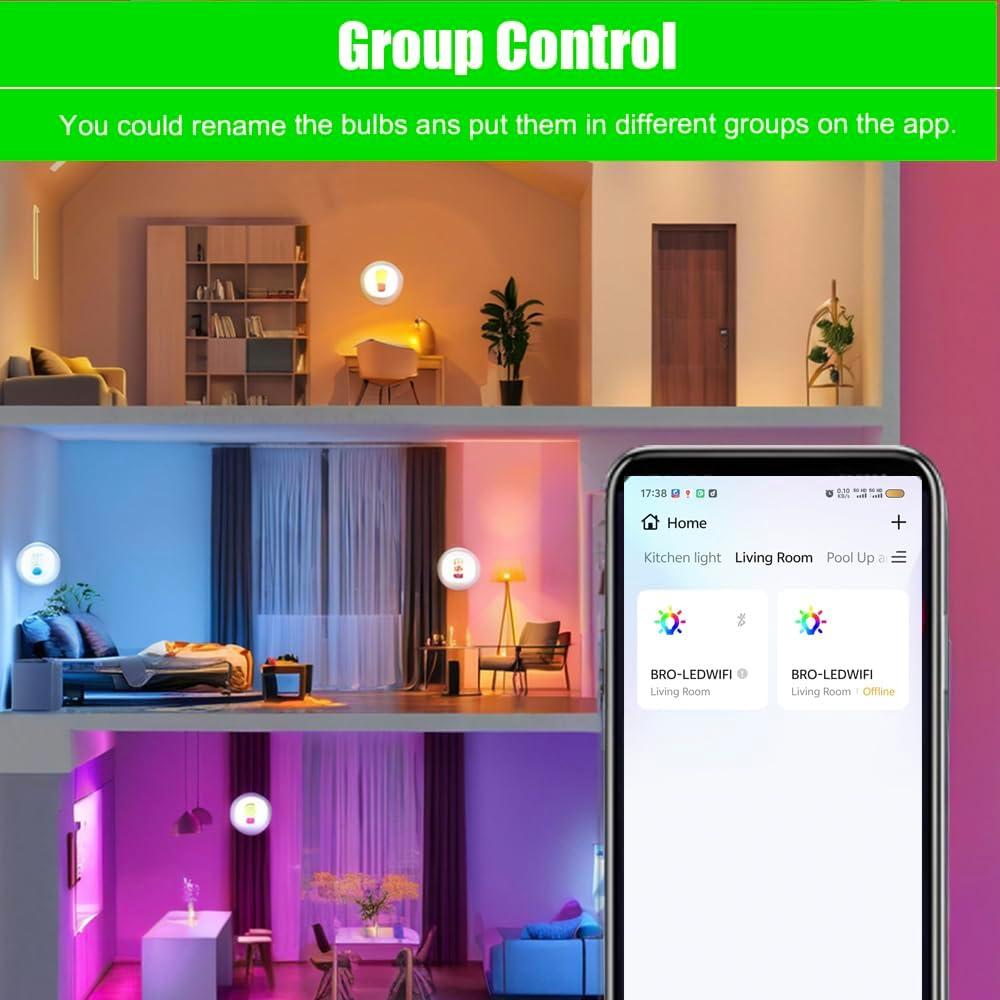 Bombillas LED MR16 WiFi Dimmables Makergroup 12V 2-Pack