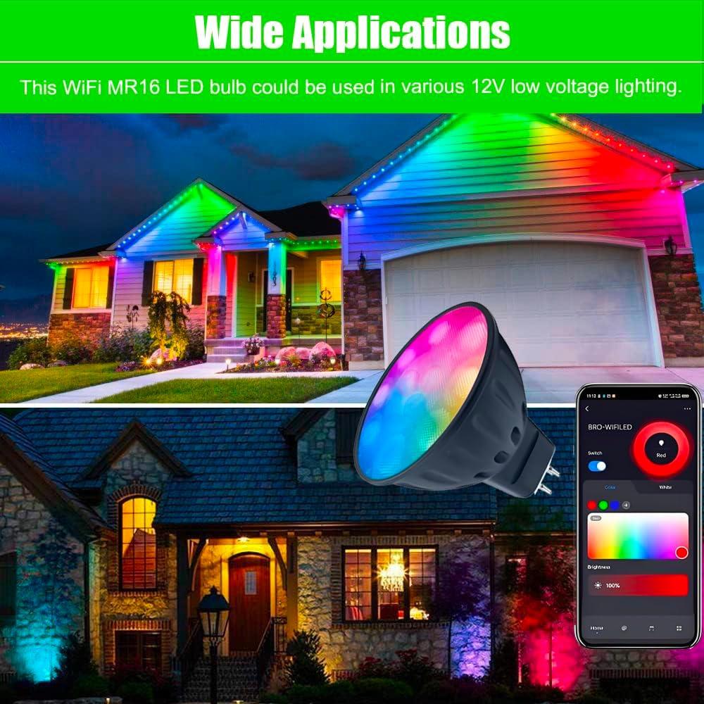 Bombillas LED MR16 WiFi Dimmables Makergroup 12V 2-Pack