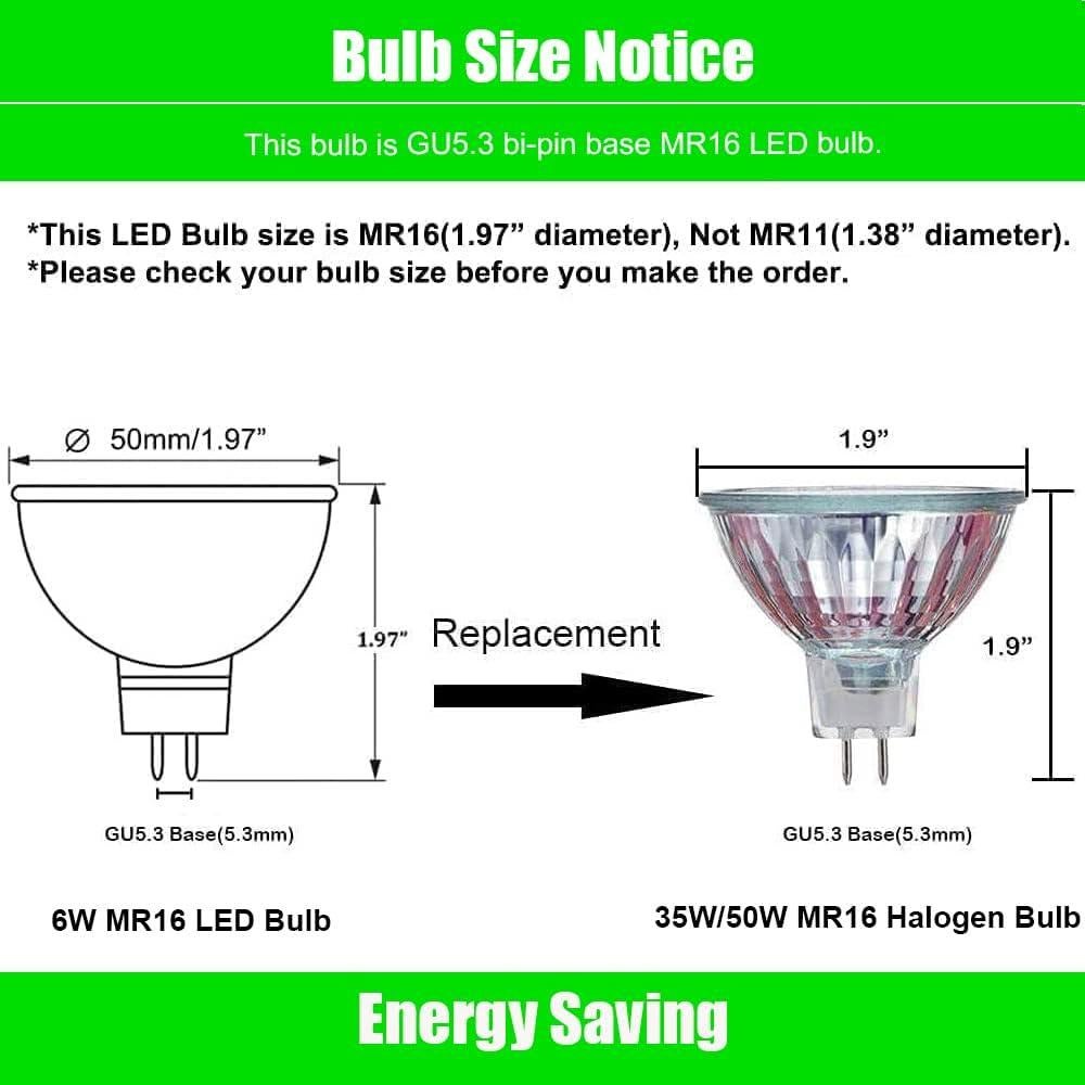 Bombillas LED MR16 WiFi Dimmables Makergroup 12V 2-Pack