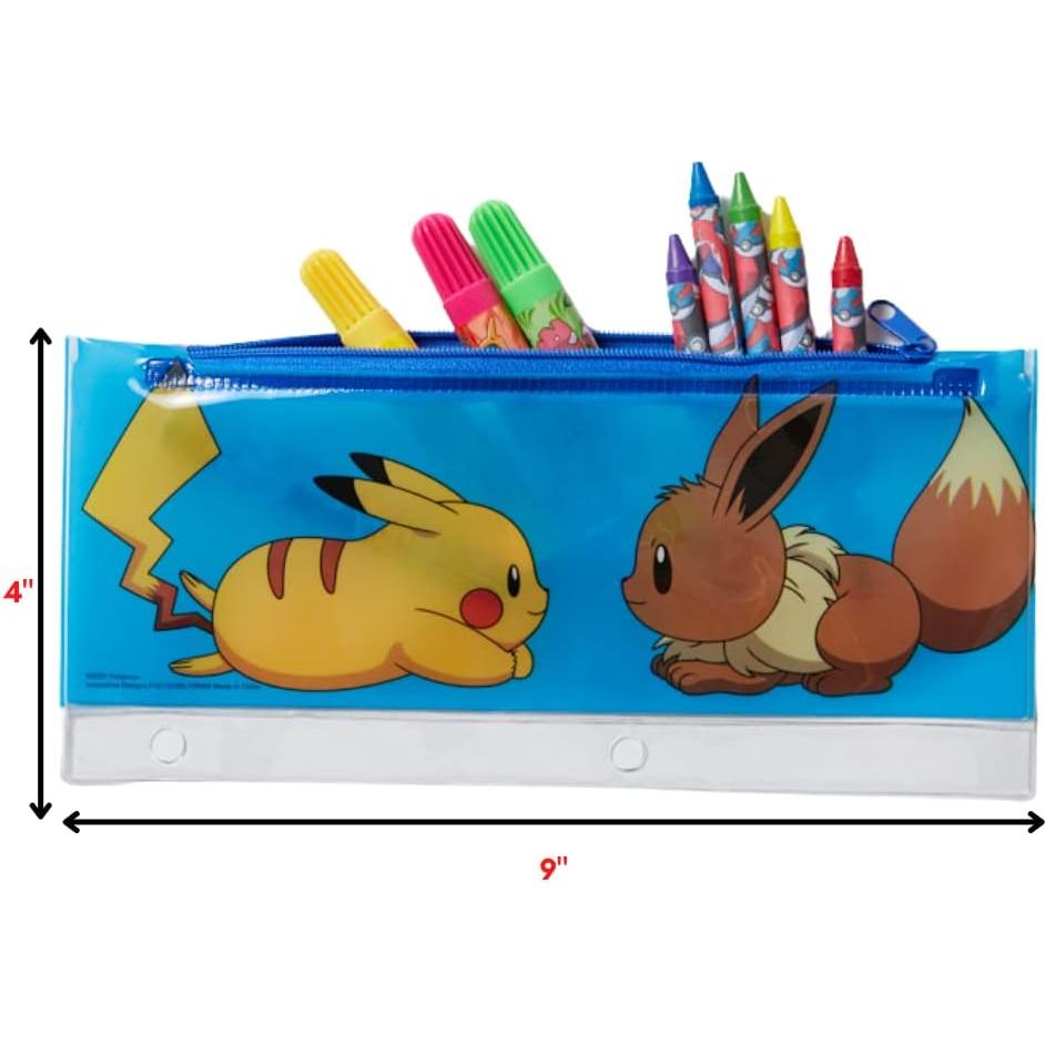 Conjunto de Arte Pokemon 30 Pzs. con Pegatinas y Lápices