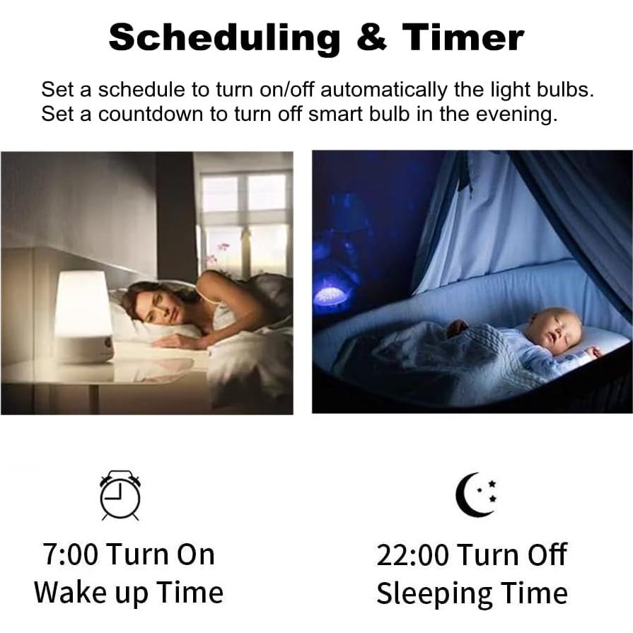 Bombilla LED Inteligente ZENGEE E26 A19 WiFi 9W RGB 2700K-6500K