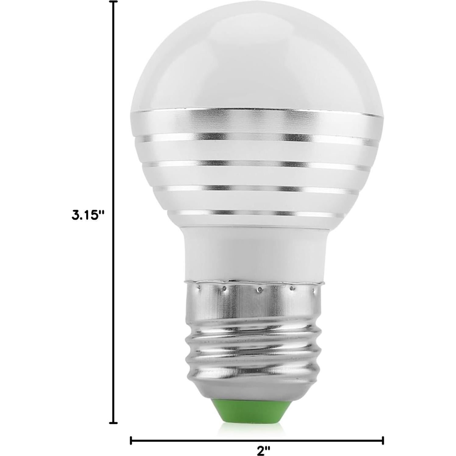 Bombilla LED E27 RGBW 3W Regulable con Control Remoto