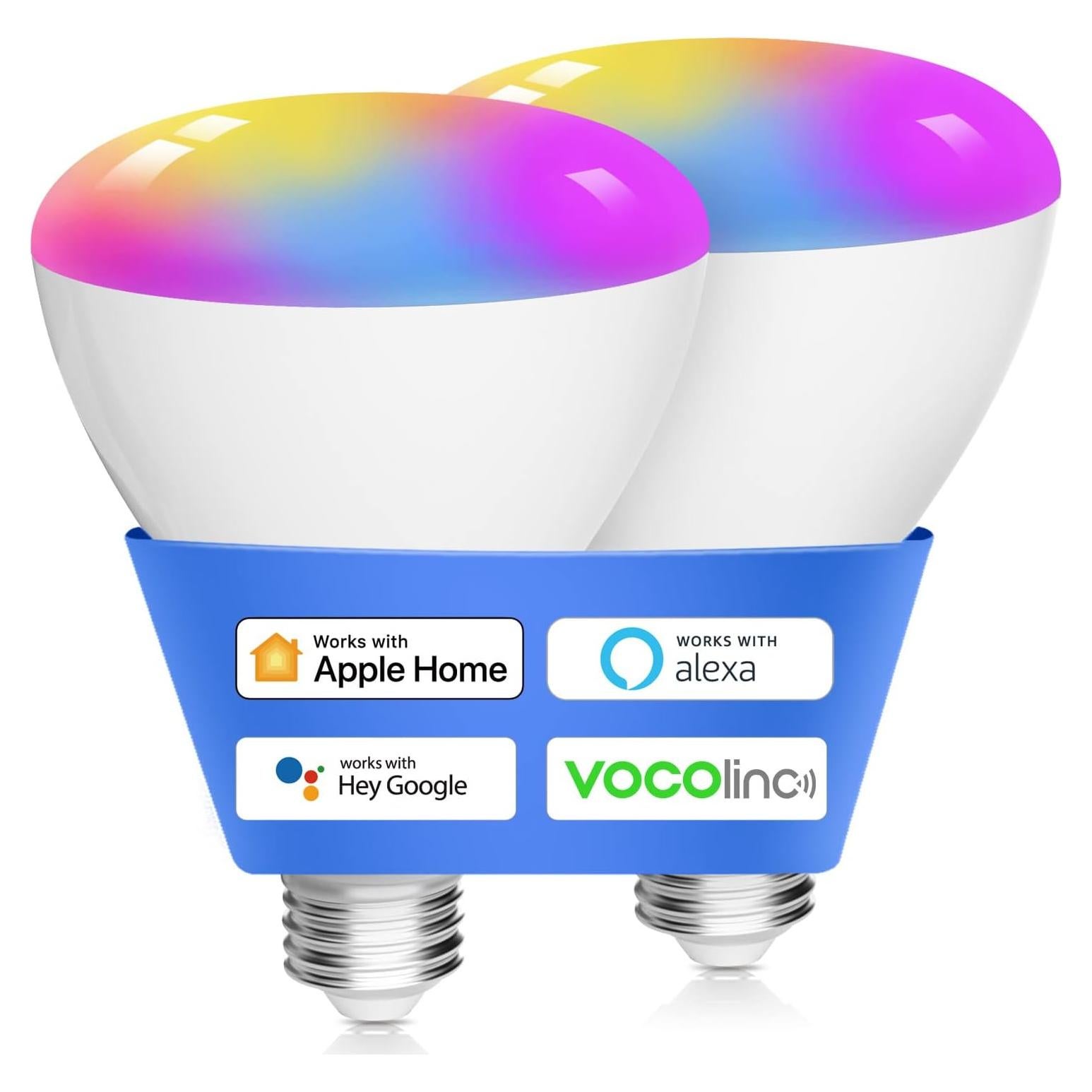 Bombillas Inteligentes VOCOlinc BR30 LED WiFi RGBW 9.5W 2 Piezas