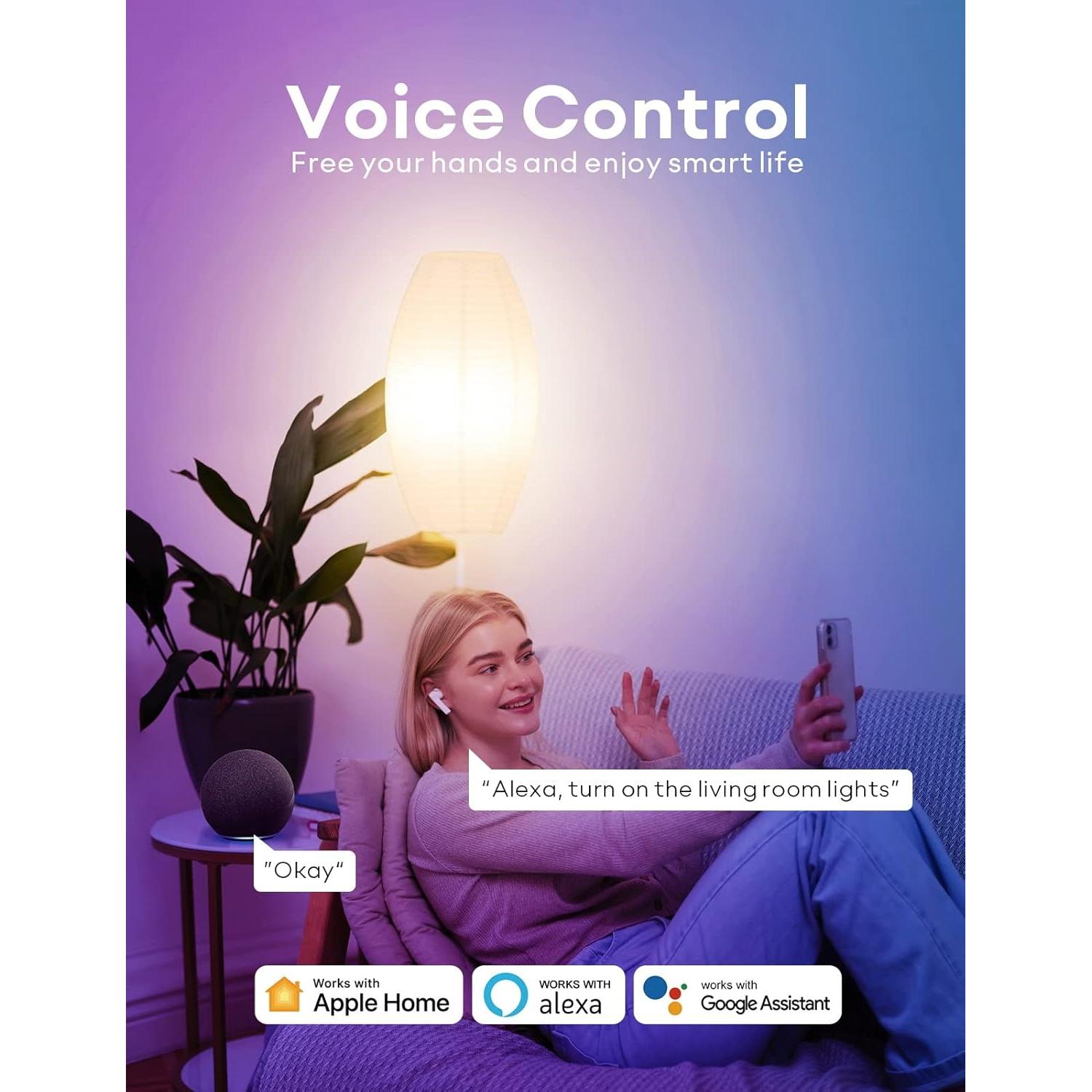 Bombillas Inteligentes VOCOlinc BR30 LED WiFi RGBW 9.5W 2 Piezas