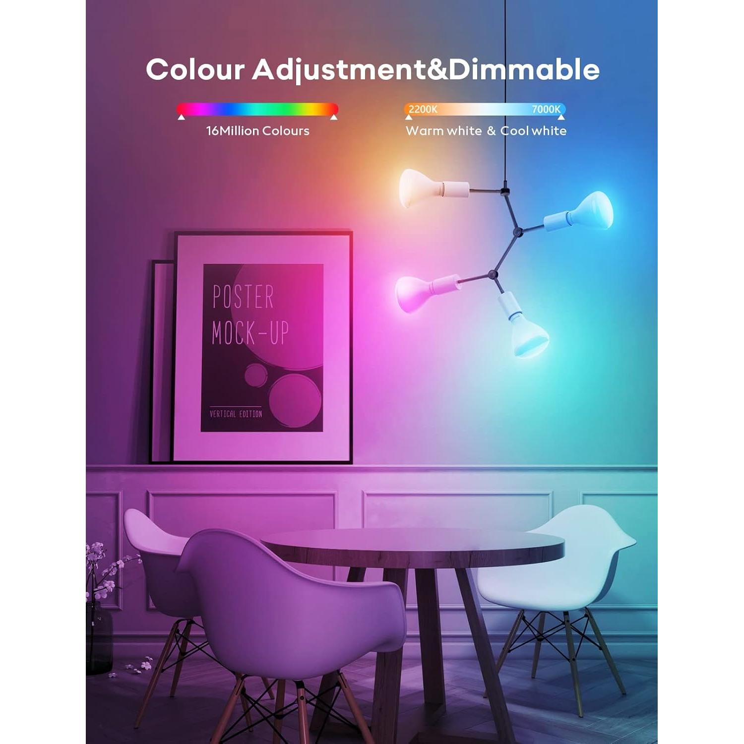 Bombillas Inteligentes VOCOlinc BR30 LED WiFi RGBW 9.5W 2 Piezas