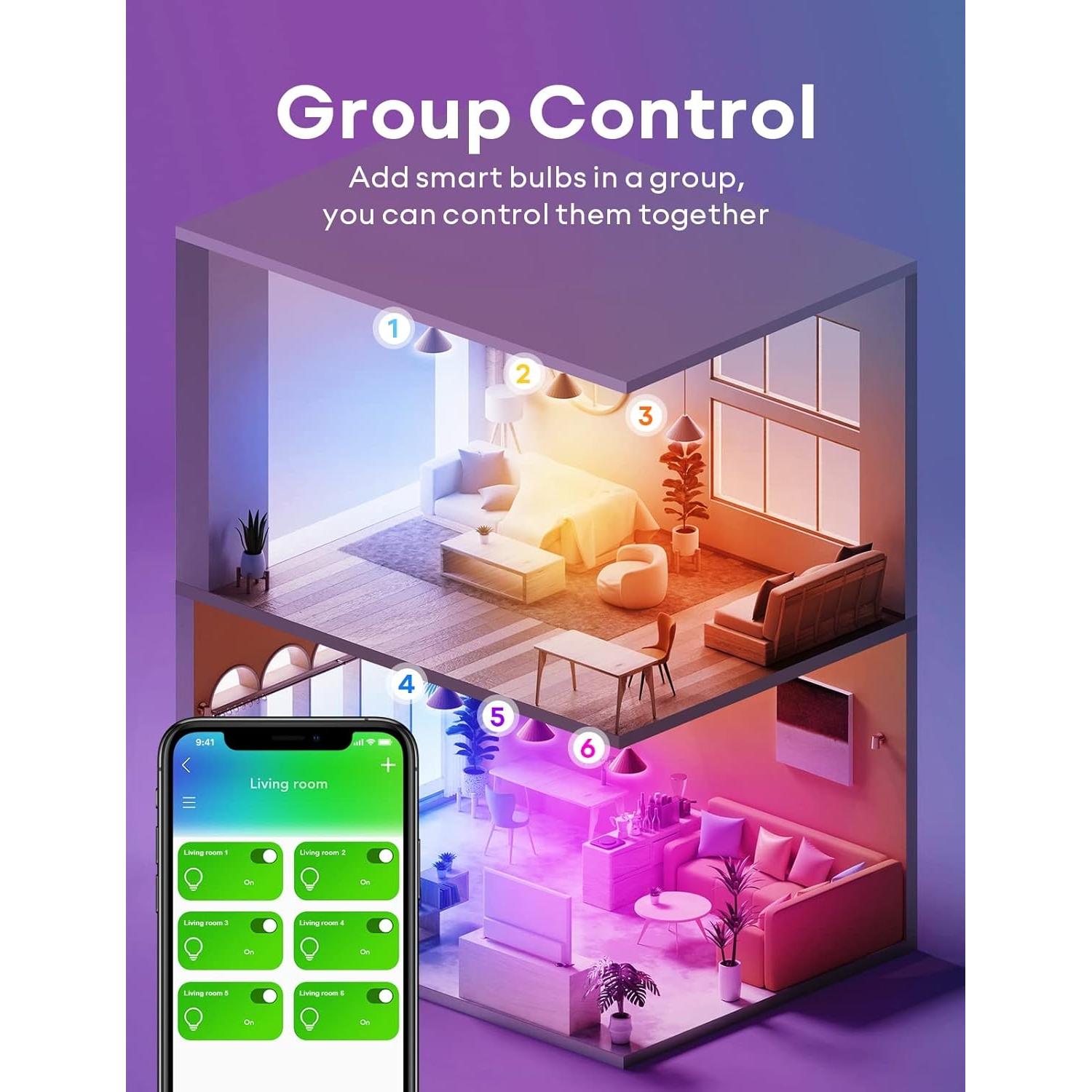 Bombillas Inteligentes VOCOlinc BR30 LED WiFi RGBW 9.5W 2 Piezas